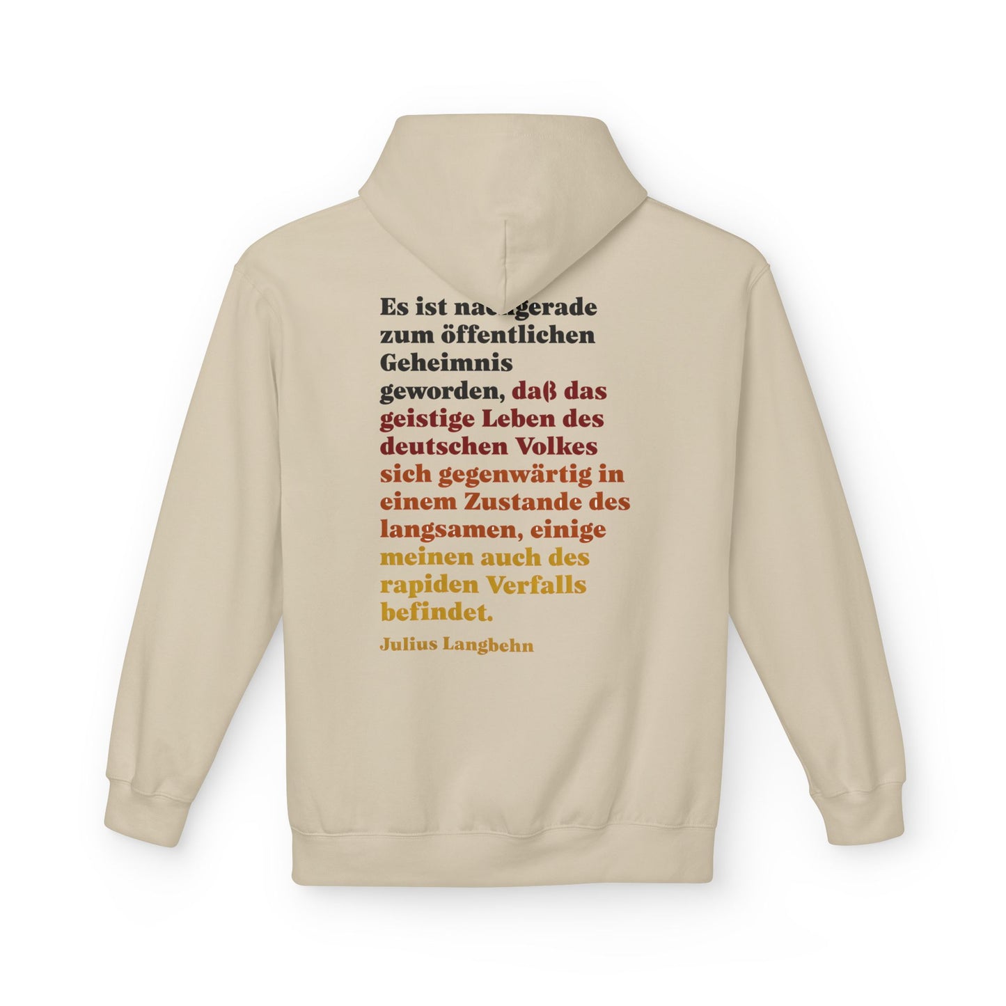 Hoodie Sweatshirt | Julius Langbehn - Zustand des Volkes