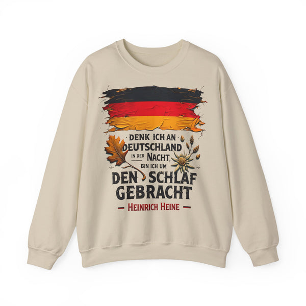 Unisex Heavy Blend™ Rundhals-Sweatshirt - Heinrich Heine | Denk ich an Deutschland in der Nacht