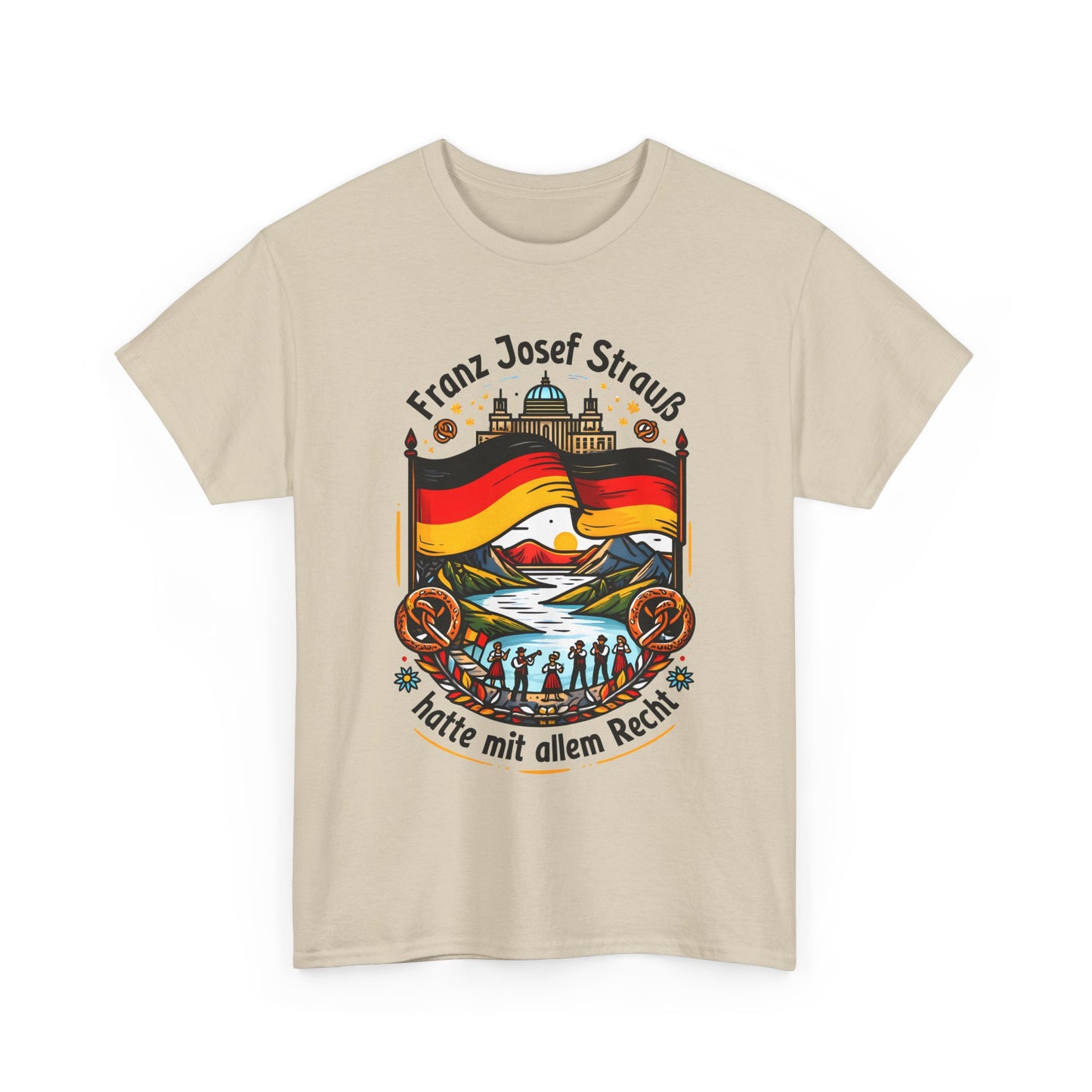 Unisex-T-Shirt aus Baumwolle - Franz Josef Strauß