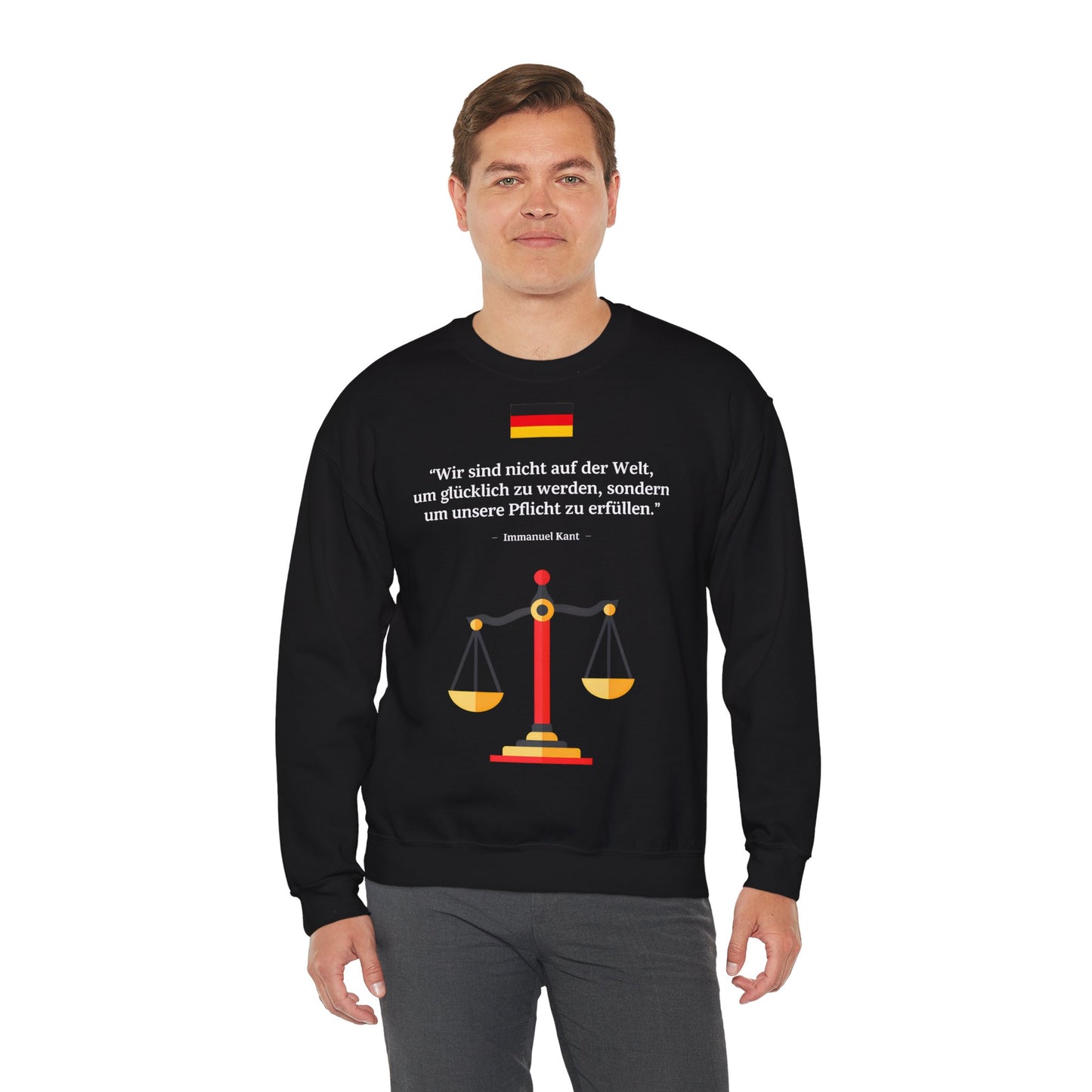 Unisex Heavy Blend™ Rundhals-Sweatshirt - Immanuel Kant | Pflicht