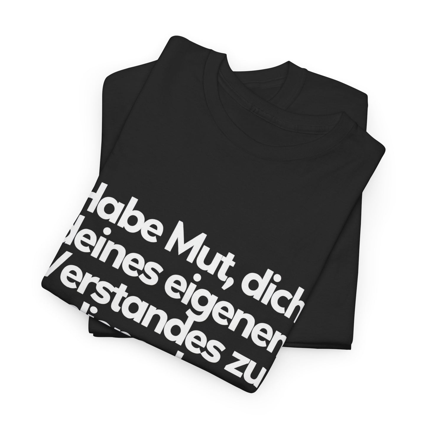 Unisex-T-Shirt aus Baumwolle - Immanuel Kant | Habe Mut, dich deines eigenen Verstandes zu bedienen