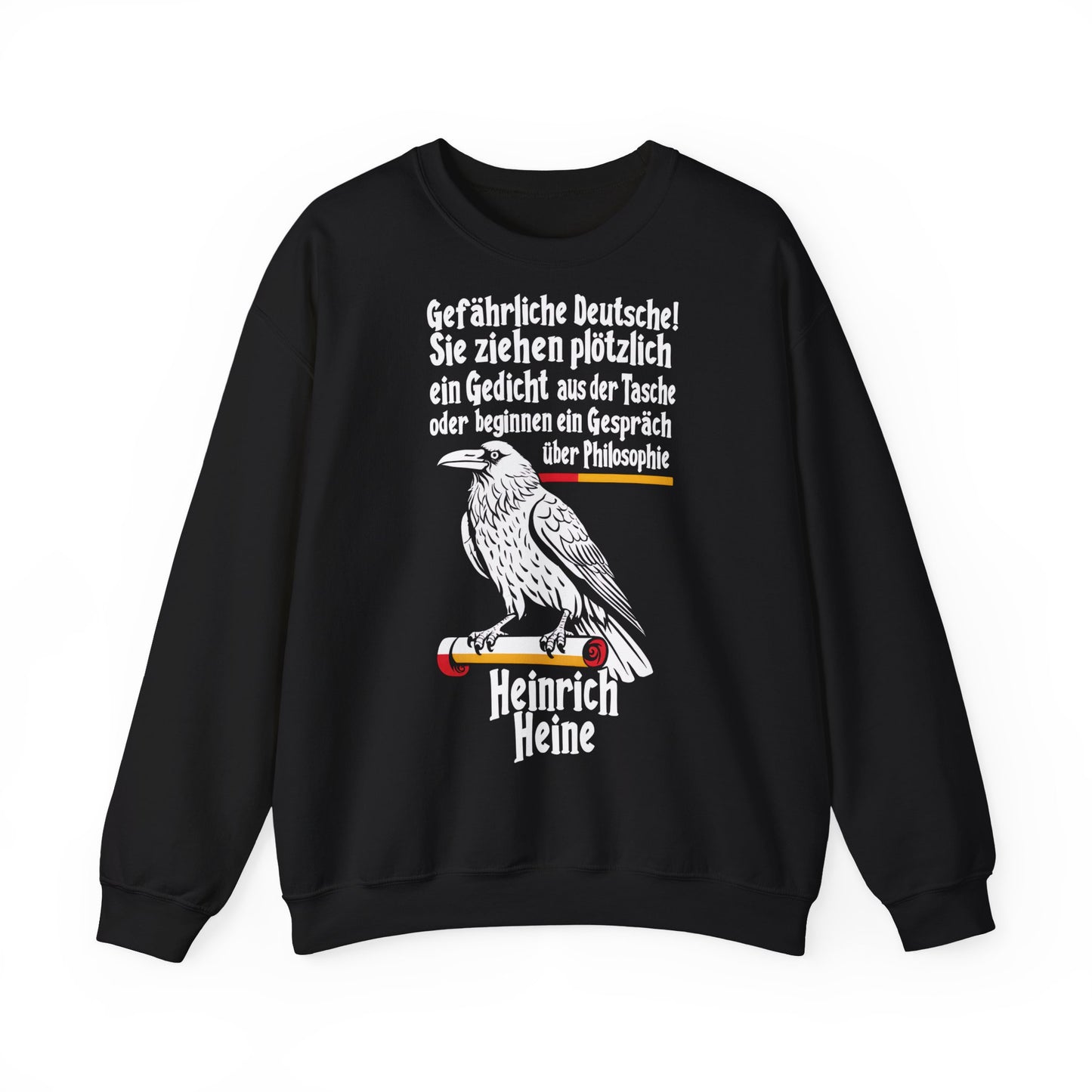 Unisex Heavy Blend™ Rundhals-Sweatshirt - Heinrich Heine | Gefährliche Deutsche