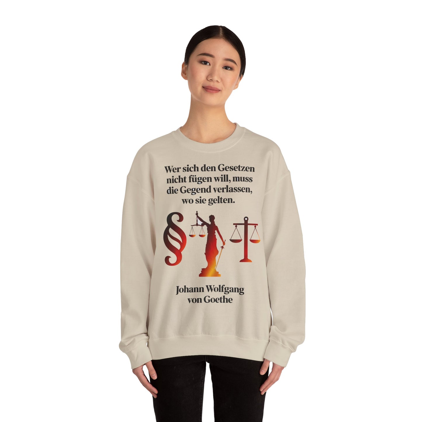 Unisex Heavy Blend™ Rundhals-Sweatshirt - Johann Wolfgang von Goethe | Gesetze
