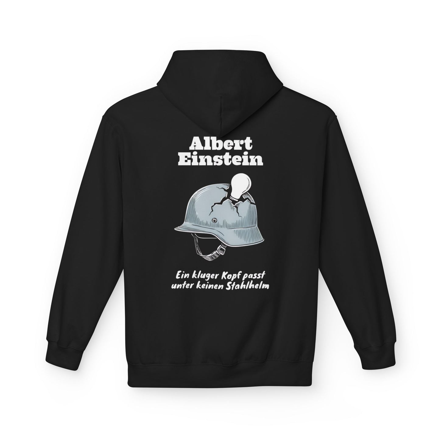 Hoodie Sweatshirt | Albert Einstein - Stahlhelm