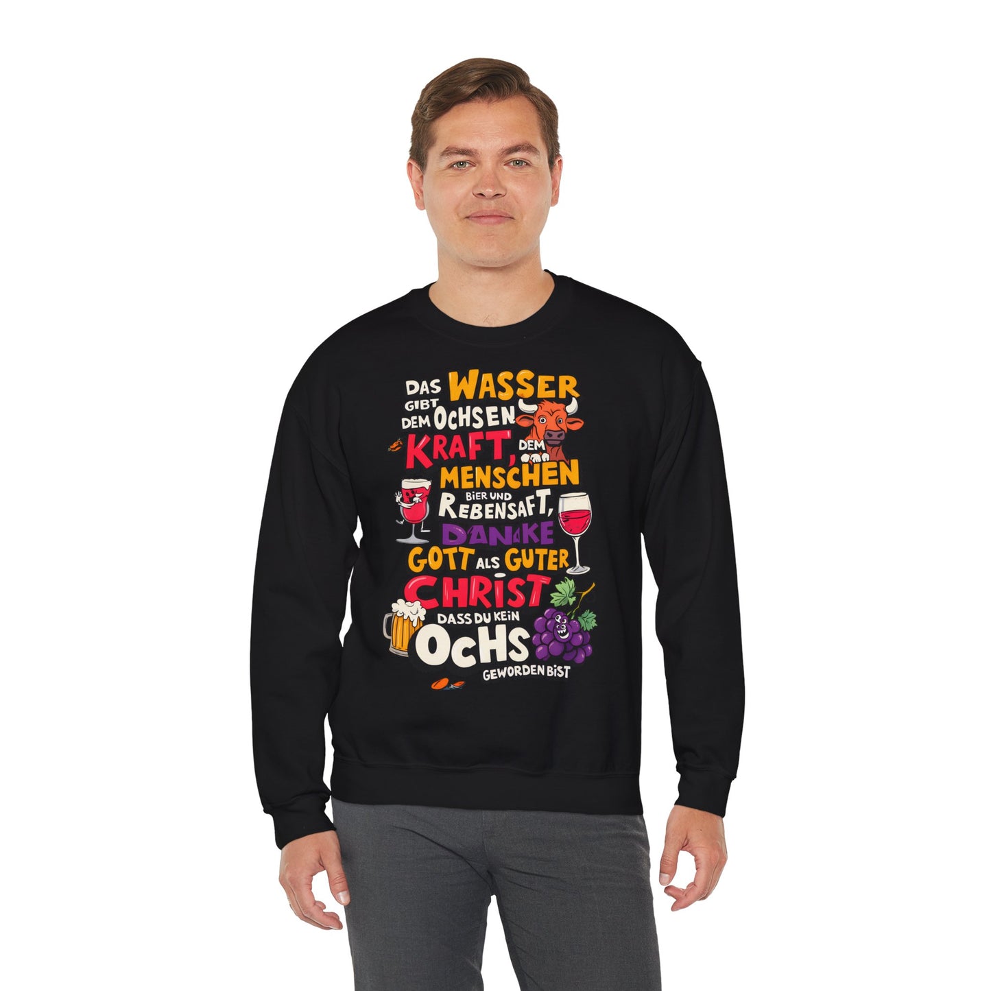 Unisex Heavy Blend™ Rundhals-Sweatshirt - Trinkspruch | Guter Christ