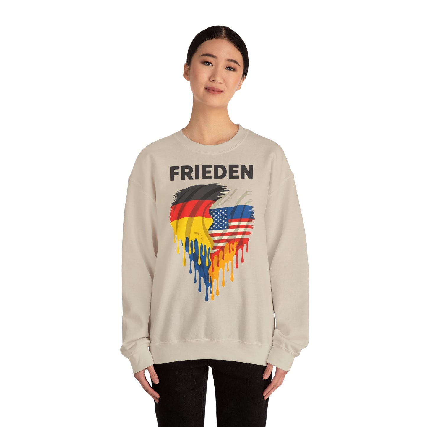 Unisex Heavy Blend™ Rundhals-Sweatshirt - Frieden | Herz
