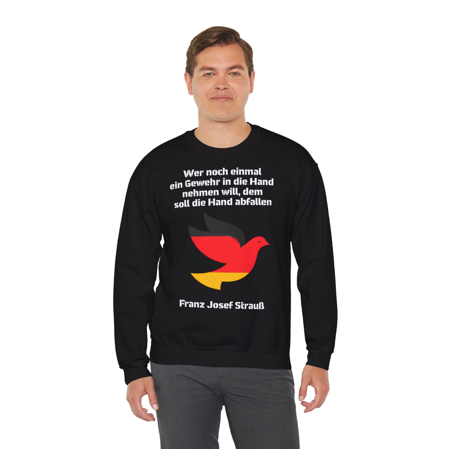 Unisex Heavy Blend™ Rundhals-Sweatshirt - Franz Josef Strauß | Gewehr