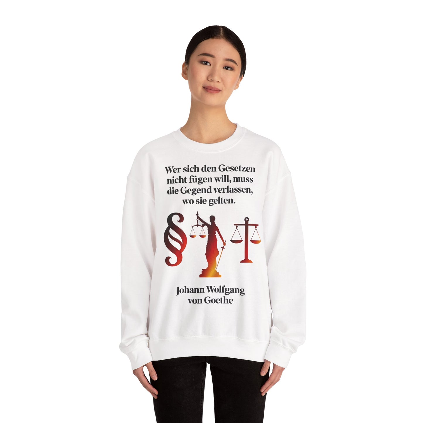 Unisex Heavy Blend™ Rundhals-Sweatshirt - Johann Wolfgang von Goethe | Gesetze
