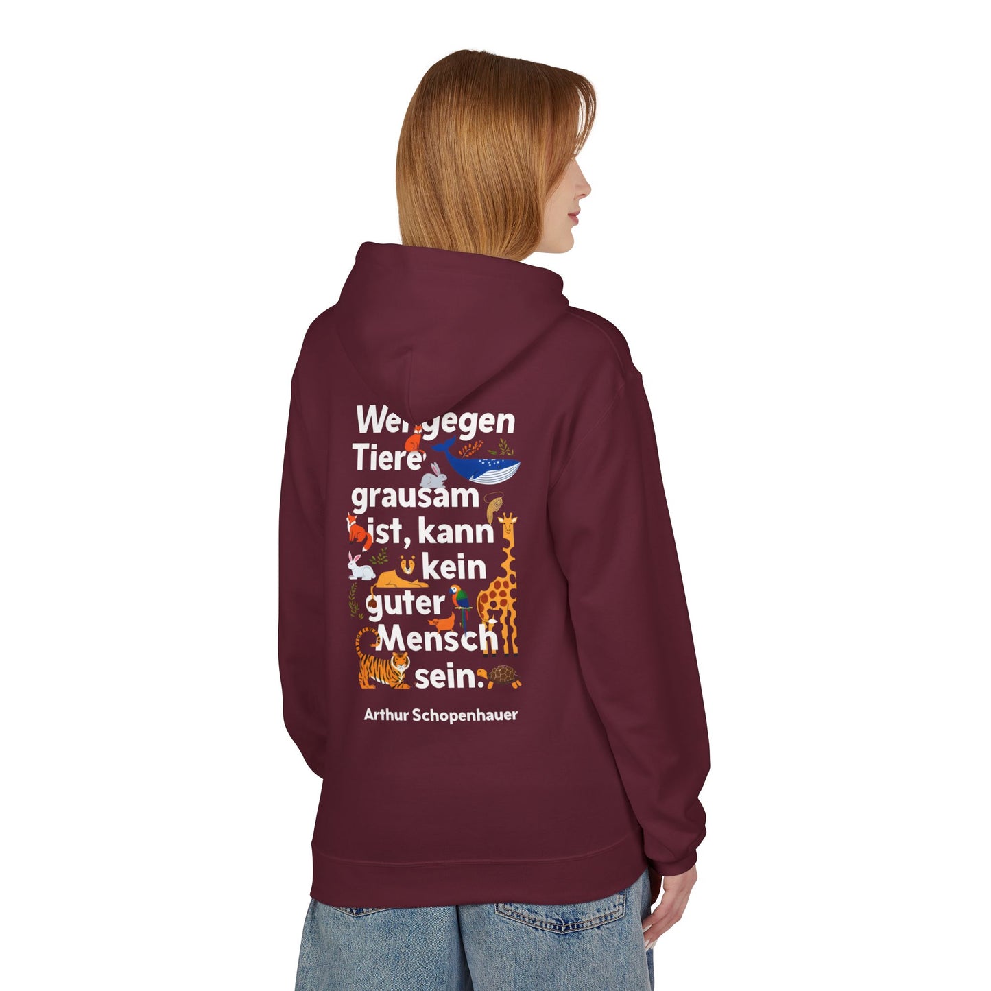 Hoodie Sweatshirt | Arthur Schopenhauer - Kein guter Mensch