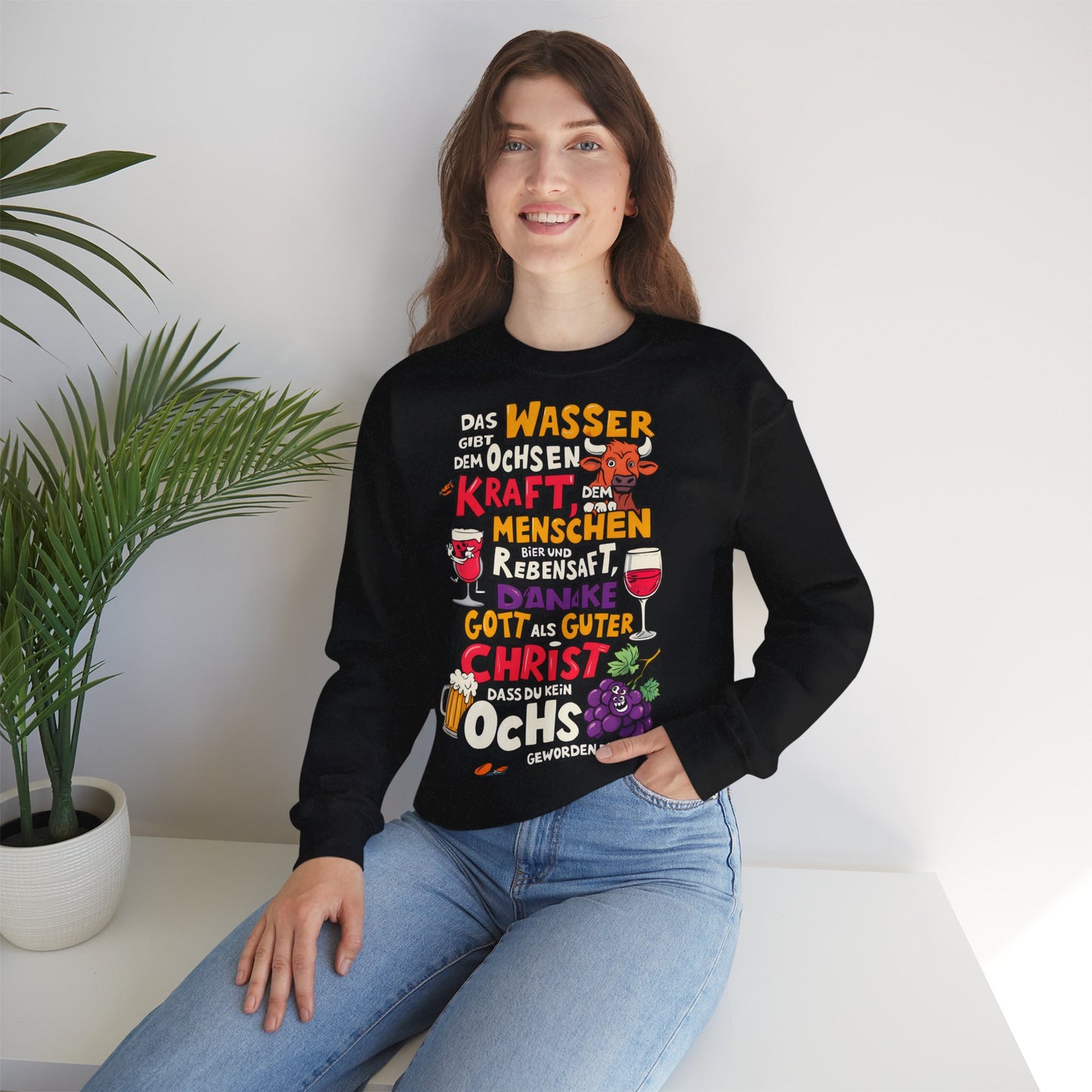 Unisex Heavy Blend™ Rundhals-Sweatshirt - Trinkspruch | Guter Christ