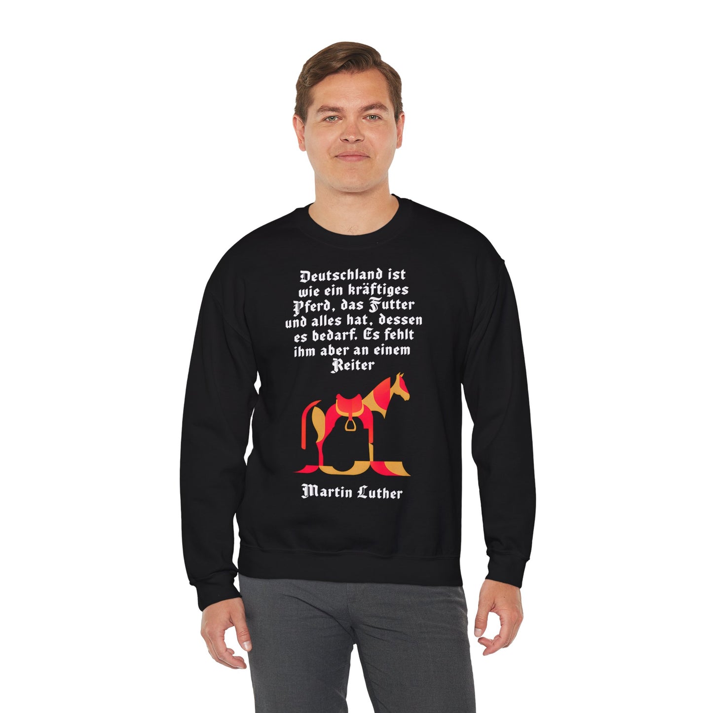 Unisex Heavy Blend™ Rundhals-Sweatshirt - Martin Luther | Reiter