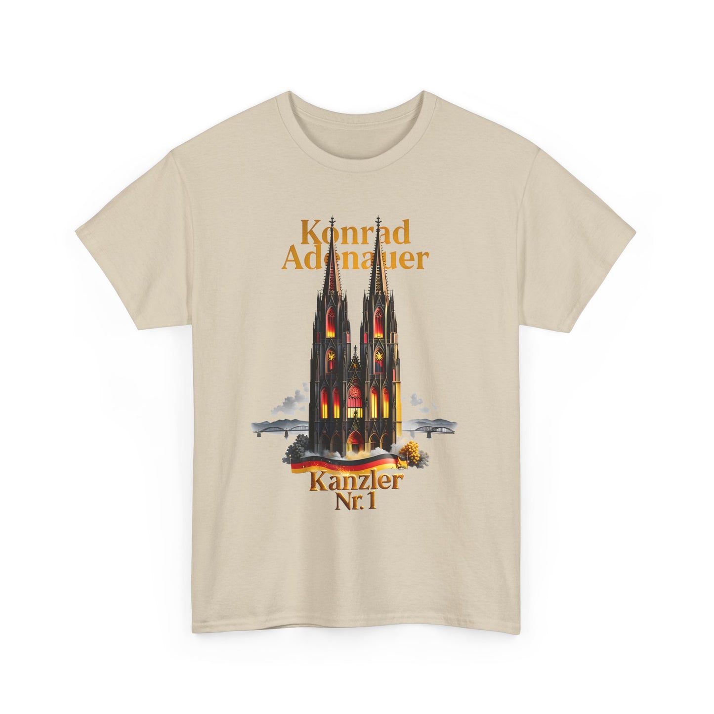 Unisex-T-Shirt aus Baumwolle - Konrad Adenauer | Kanzler Nr. 1