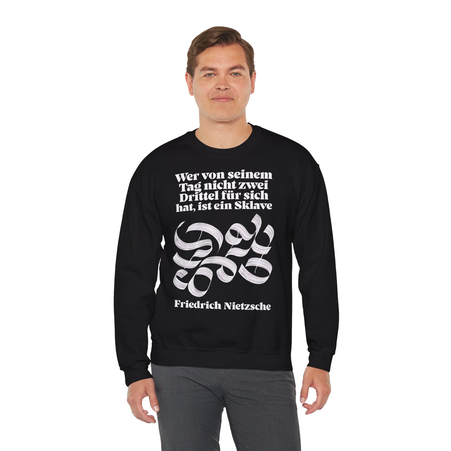 Unisex Heavy Blend™ Rundhals-Sweatshirt - Friedrich Nietzsche | Sklave