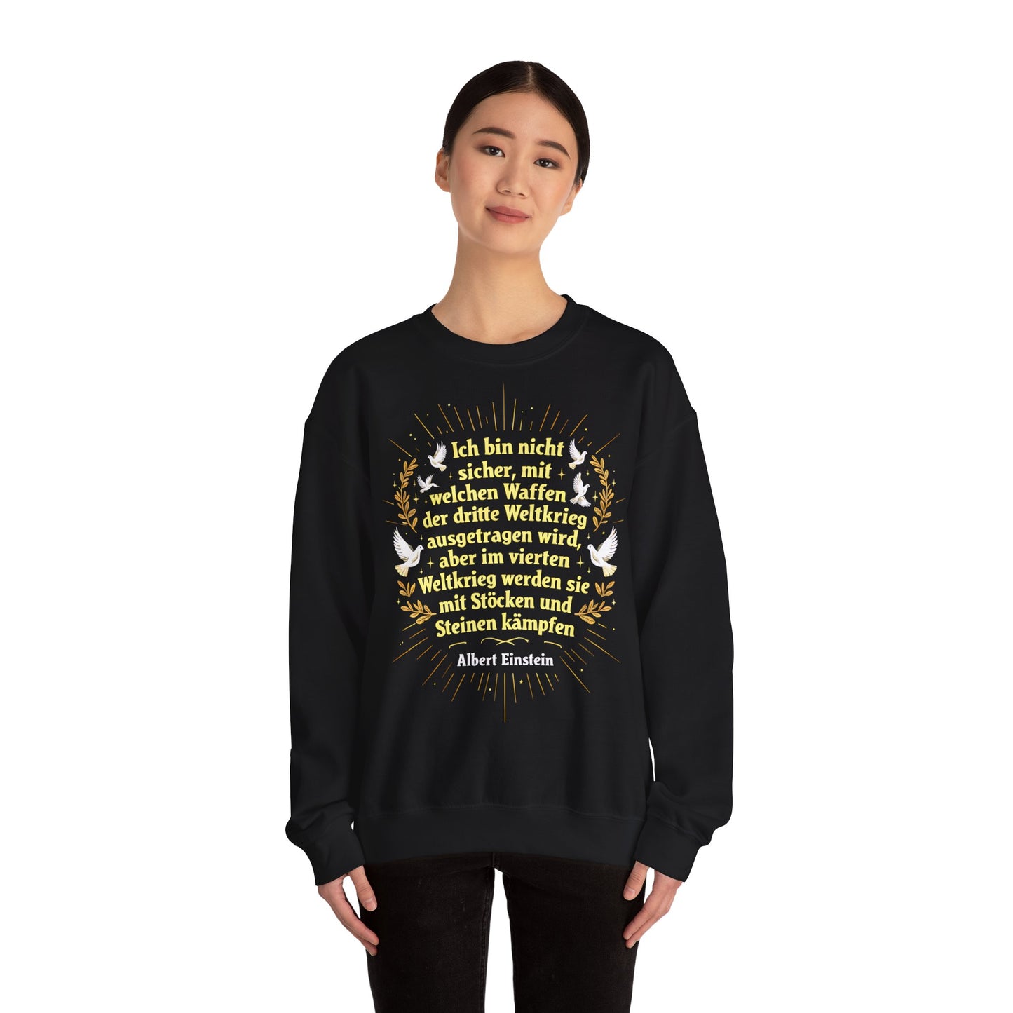 Unisex Heavy Blend™ Rundhals-Sweatshirt - Albert Einstein | 4. Weltkrieg