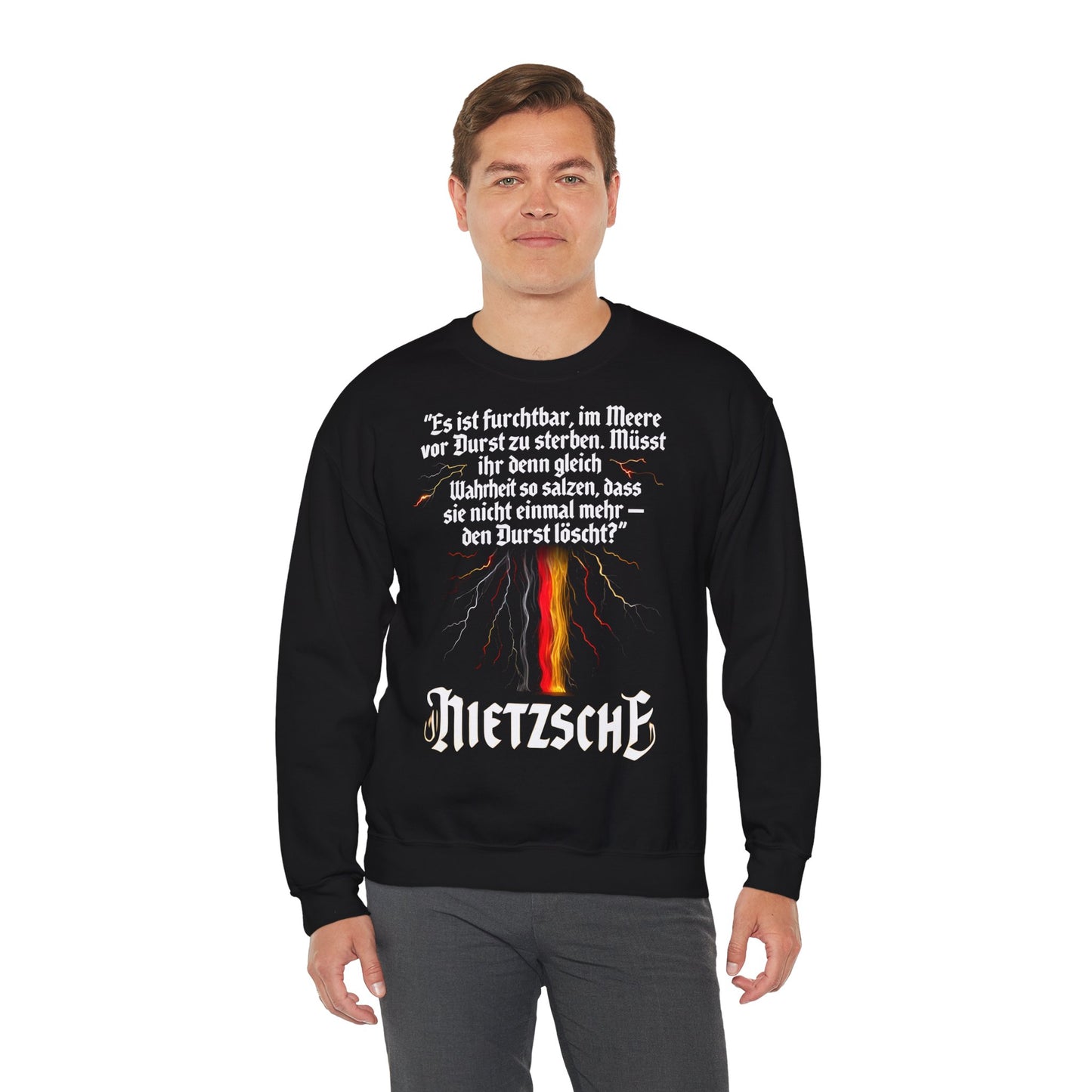 Unisex Heavy Blend™ Rundhals-Sweatshirt - Friedrich Nietzsche | Wahrheit
