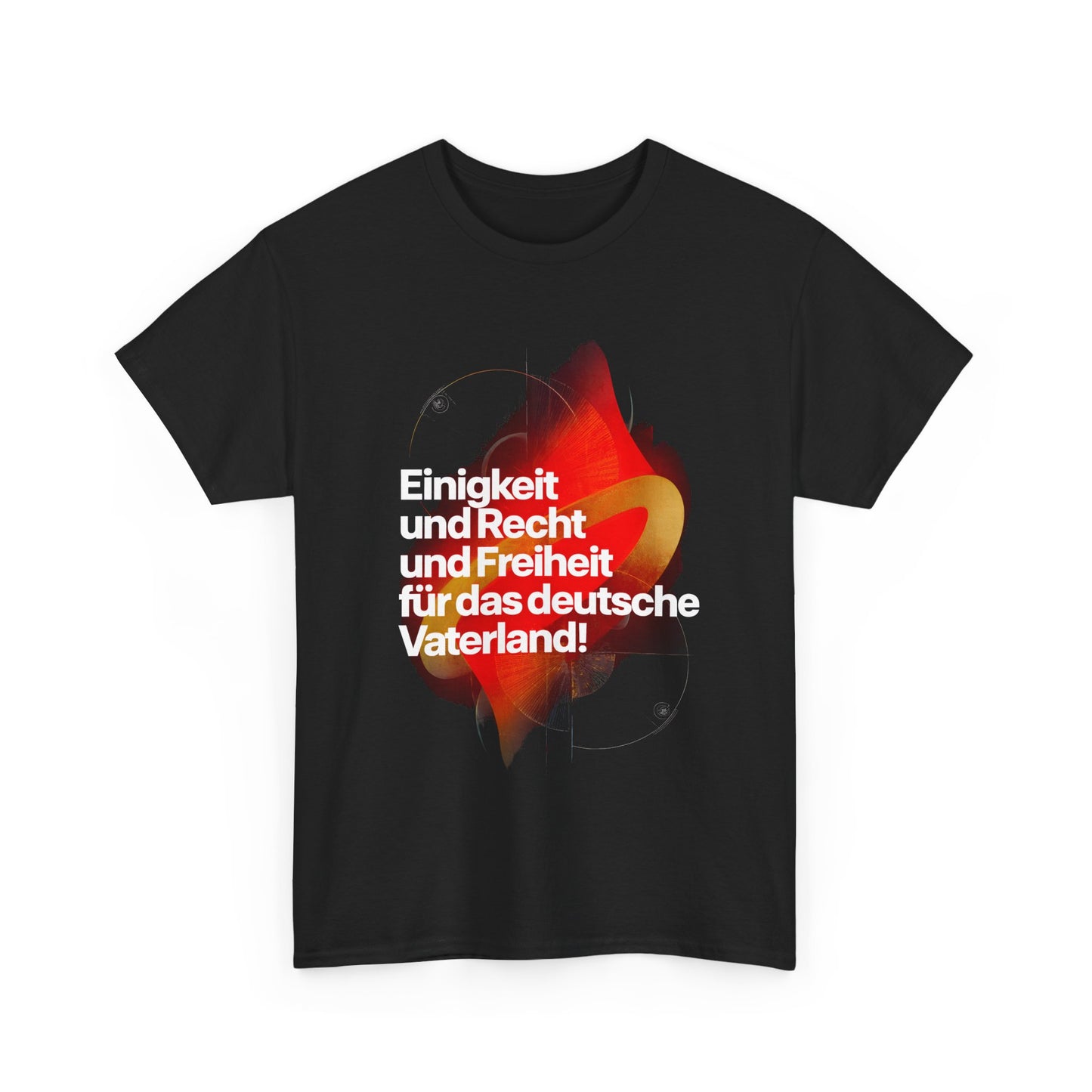 Unisex-T-Shirt aus Baumwolle - Einigkeit und Recht und Freiheit