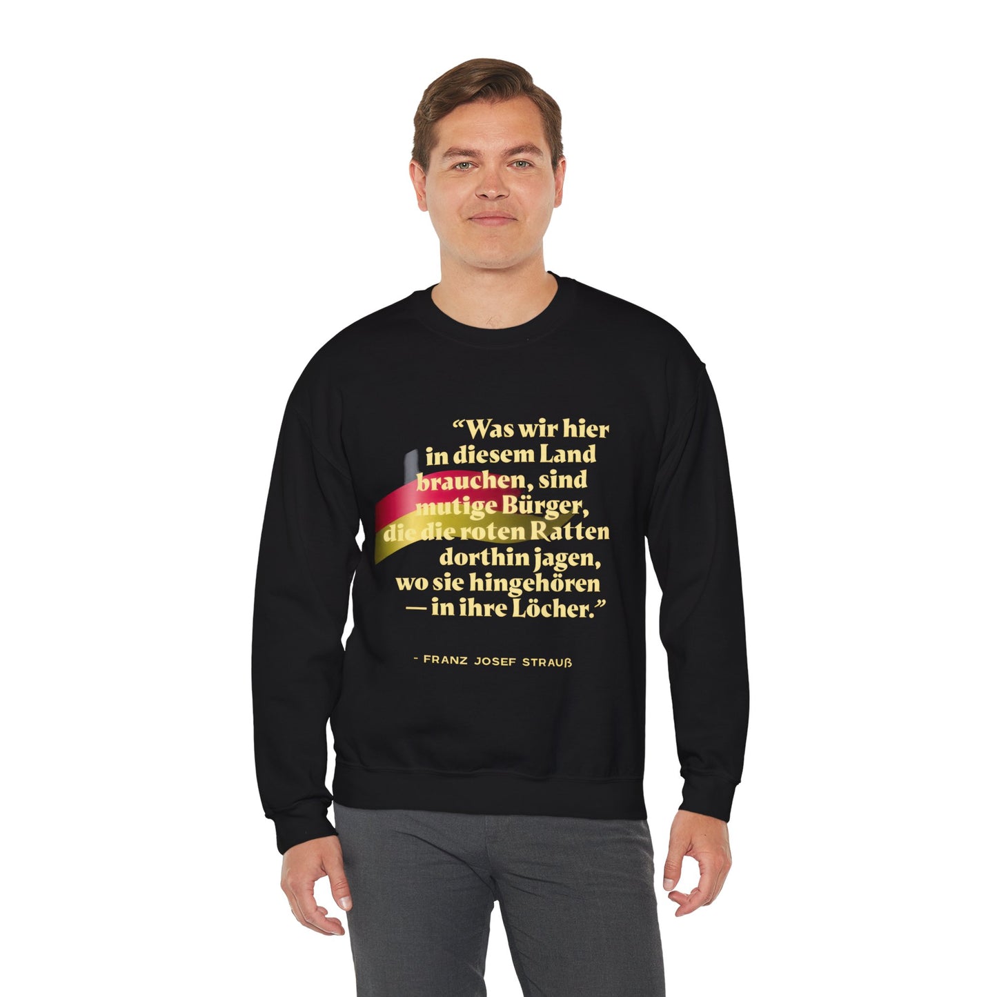 Unisex Heavy Blend™ Rundhals-Sweatshirt - Franz Josef Strauß | Mutige Bürger