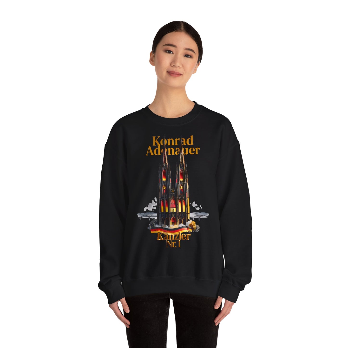 Unisex Heavy Blend™ Rundhals-Sweatshirt - Konrad Adenauer | Kanzler Nr. 1