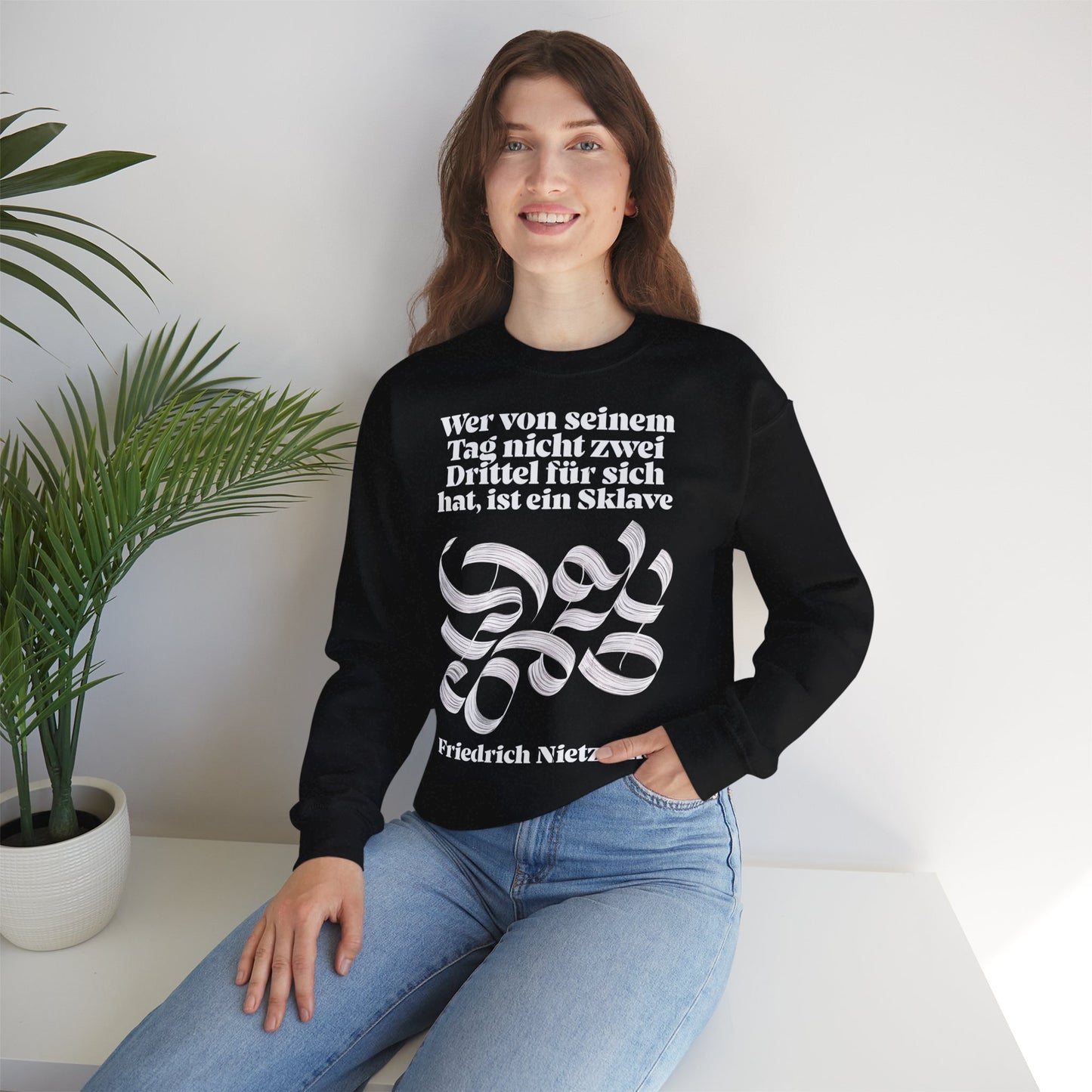 Unisex Heavy Blend™ Rundhals-Sweatshirt - Friedrich Nietzsche | Sklave