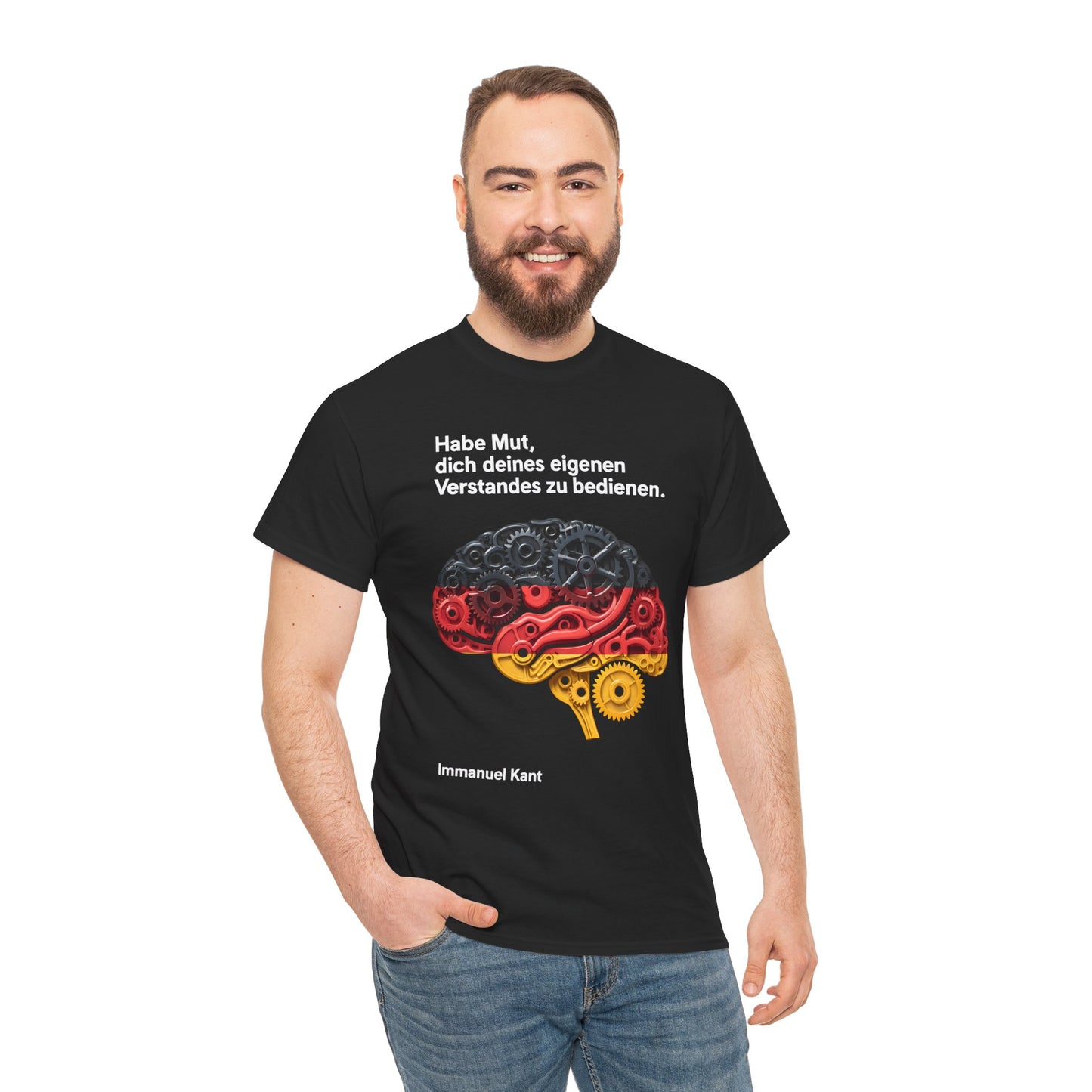Unisex-T-Shirt aus Baumwolle - Immanuel Kant | Verstand