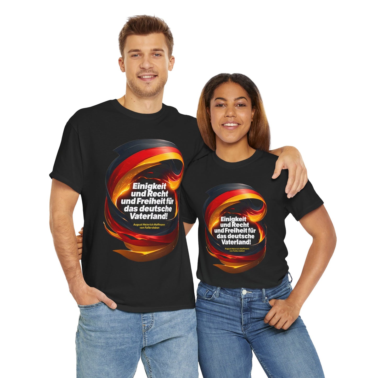 Unisex-T-Shirt aus Baumwolle - Fallersleben | Einigkeit und Recht und Freiheit