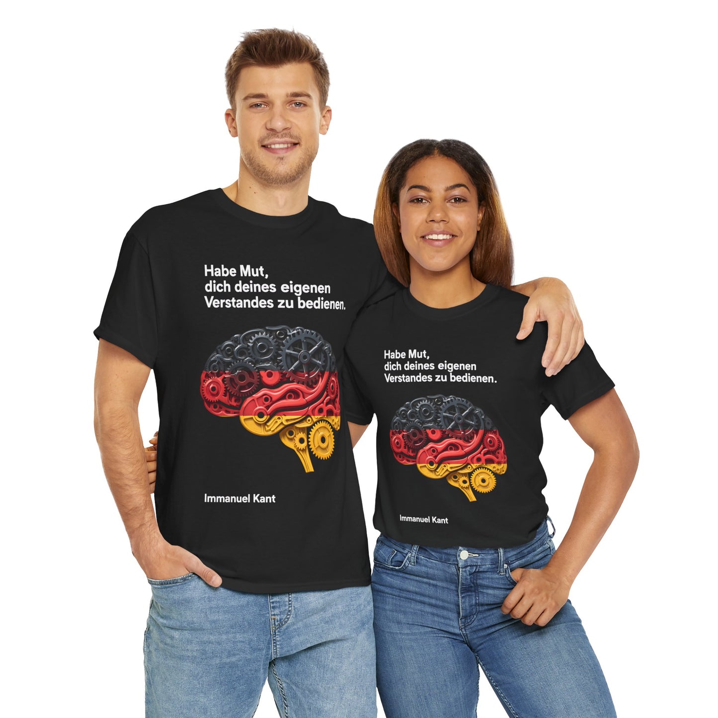 Unisex-T-Shirt aus Baumwolle - Immanuel Kant | Verstand