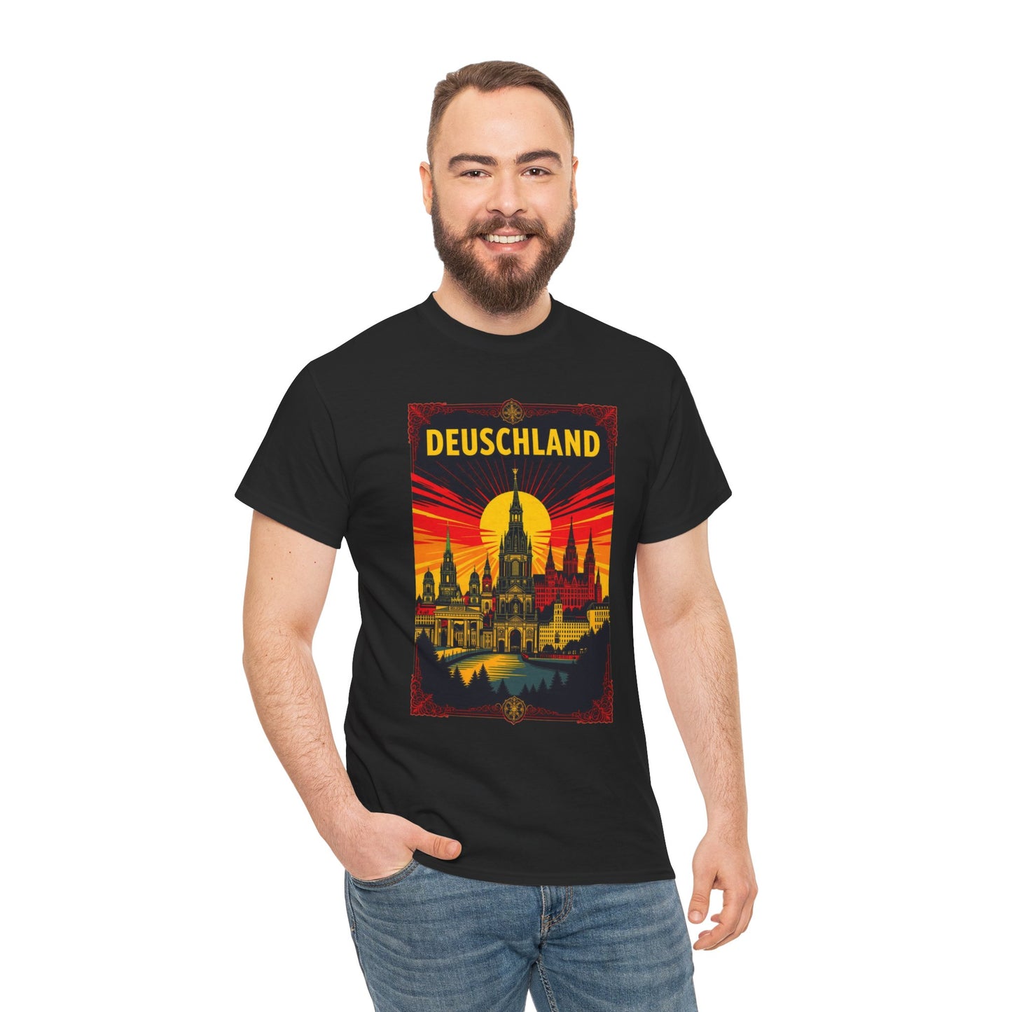 Unisex-T-Shirt aus Baumwolle - Deutschland II