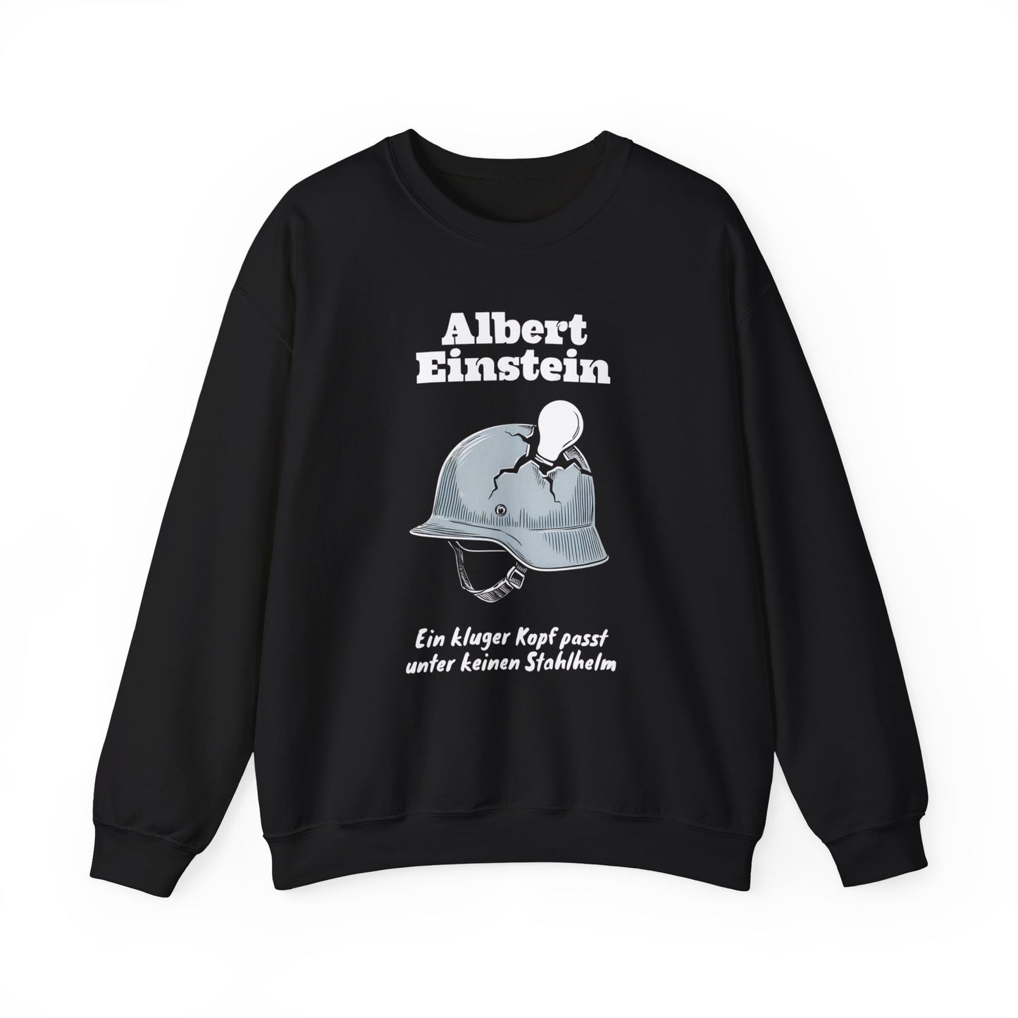 Unisex Heavy Blend™ Rundhals-Sweatshirt - Albert Einstein | Stahlhelm