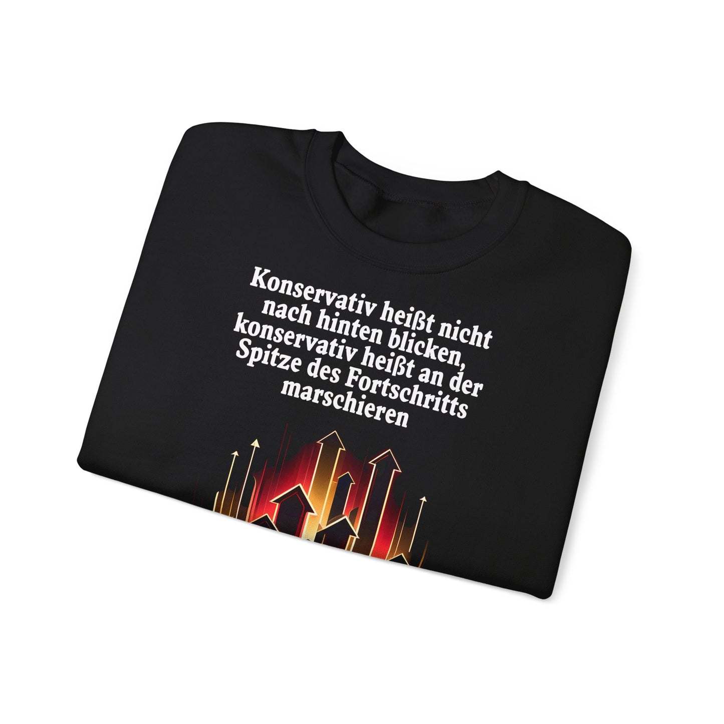 Unisex Heavy Blend™ Rundhals-Sweatshirt - Franz Josef Strauß | Spitze des Fortschritts