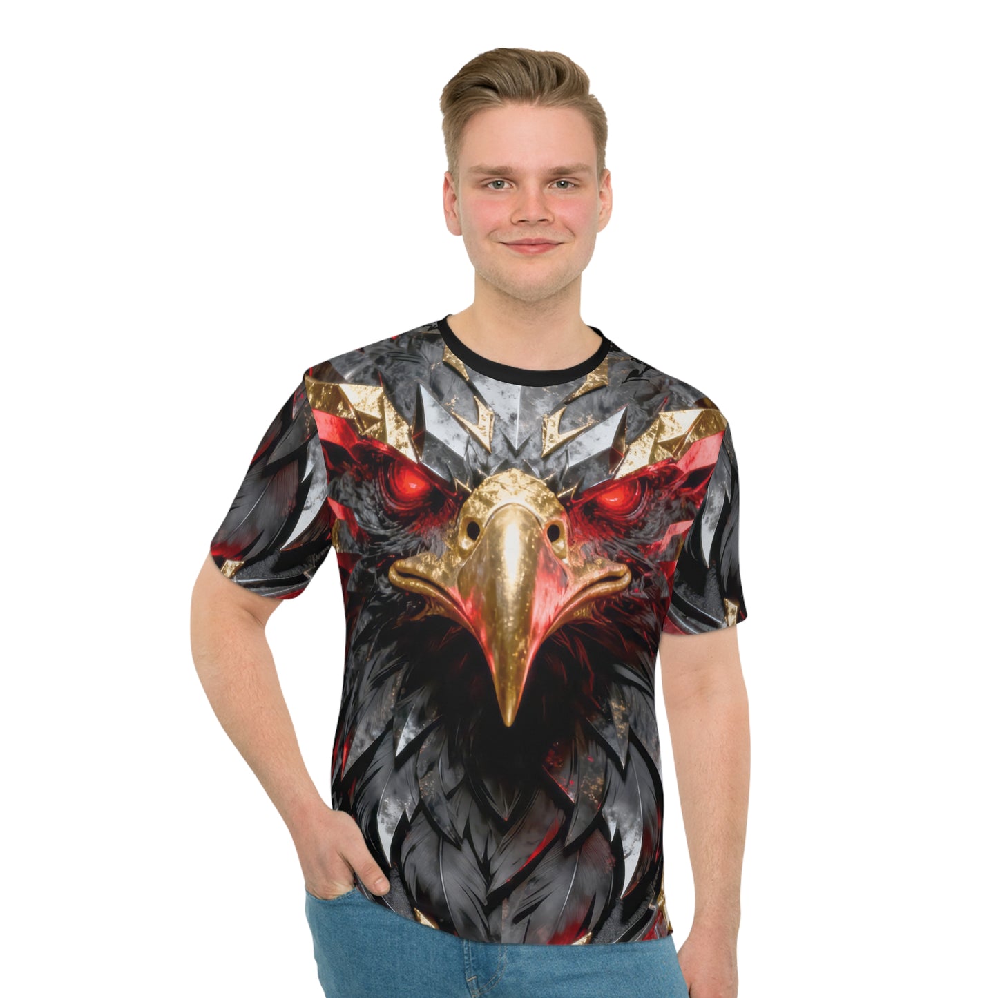 Herren-T-Shirt | Adler mit roten Augen