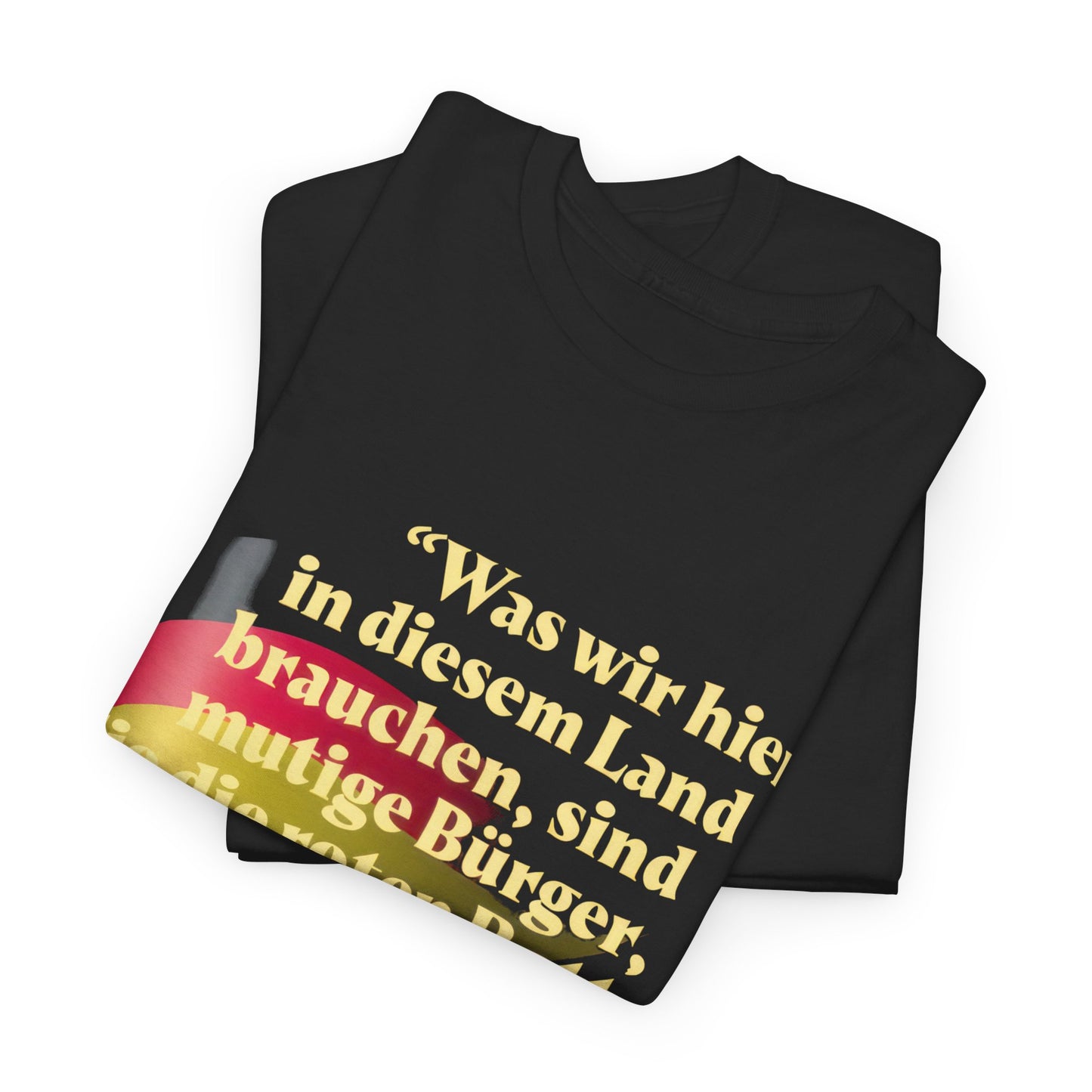 Unisex-T-Shirt aus Baumwolle - Franz Josef Strauß | Mutige Bürger