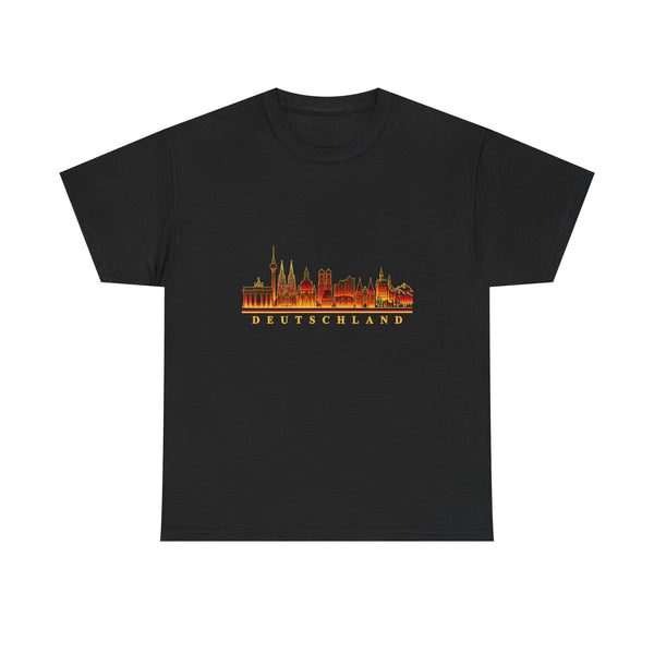 Unisex-T-Shirt aus Baumwolle - Deutschland | Skyline