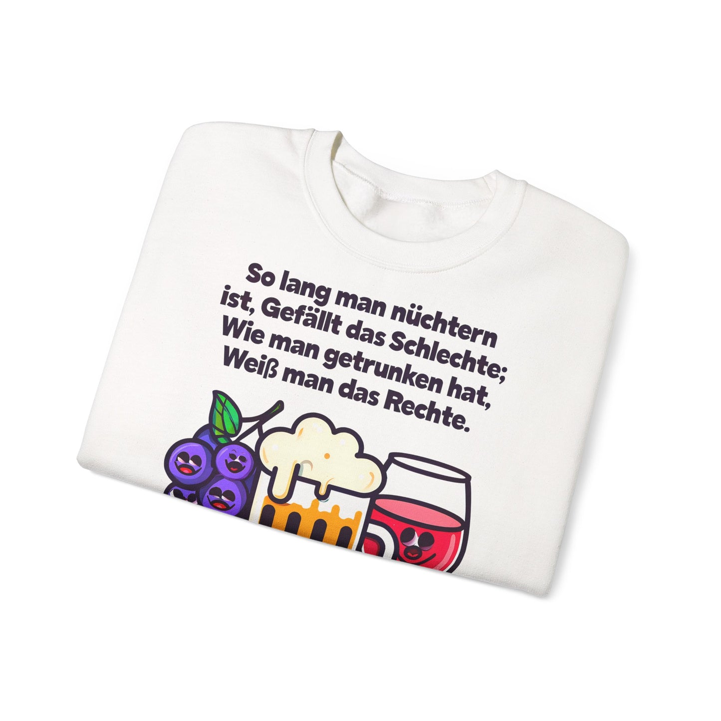 Unisex Heavy Blend™ Rundhals-Sweatshirt - Johann Wolfgang von Goethe | Trinkspruch