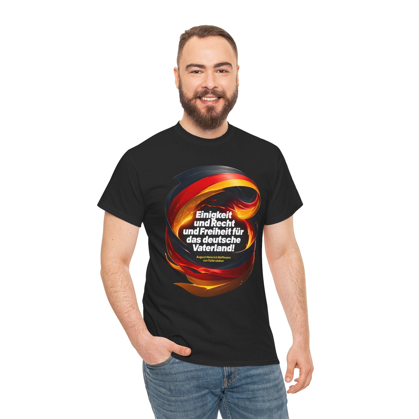 Unisex-T-Shirt aus Baumwolle - Fallersleben | Einigkeit und Recht und Freiheit