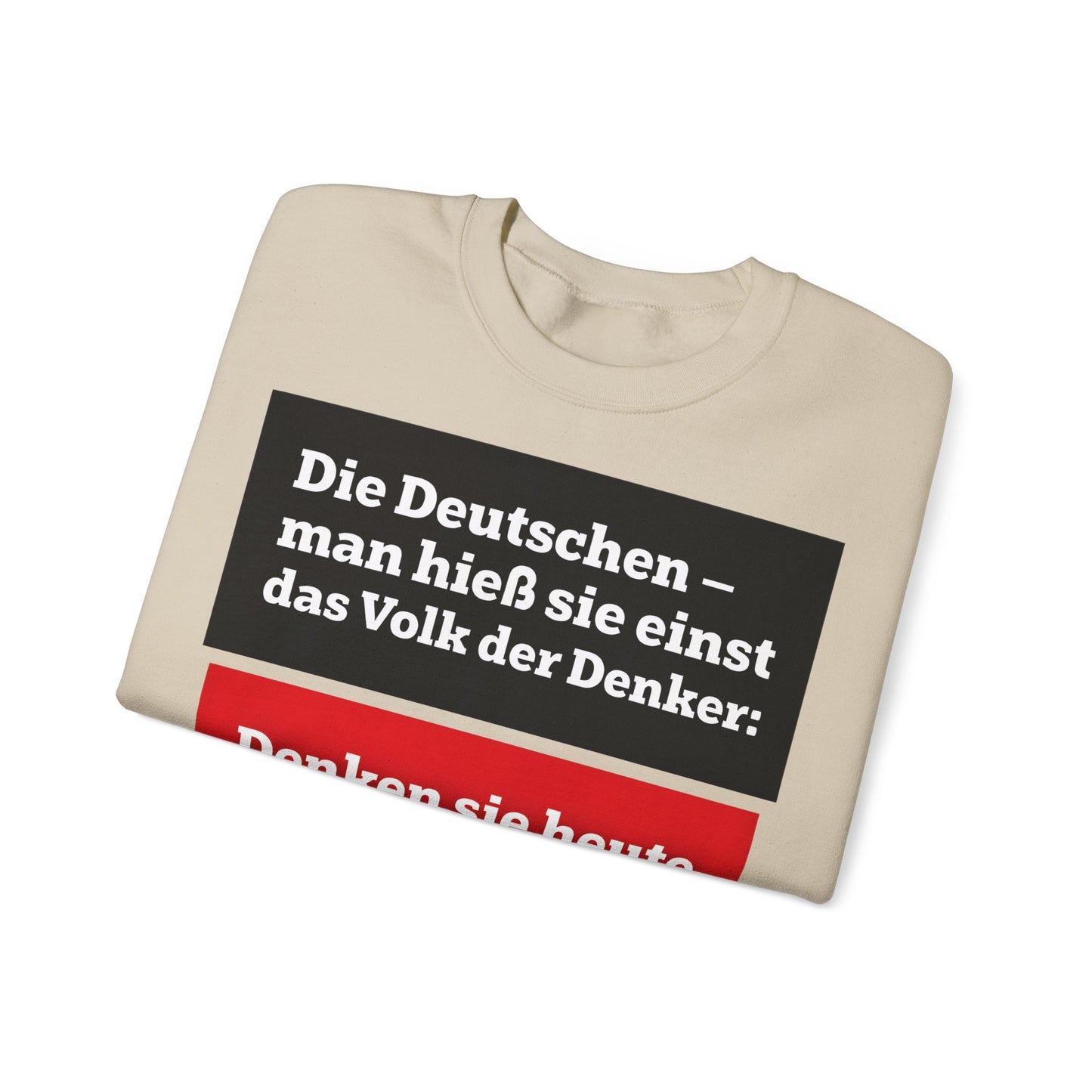 Unisex Heavy Blend™ Rundhals-Sweatshirt - Friedrich Nietzsche | Denken sie überhaupt noch?