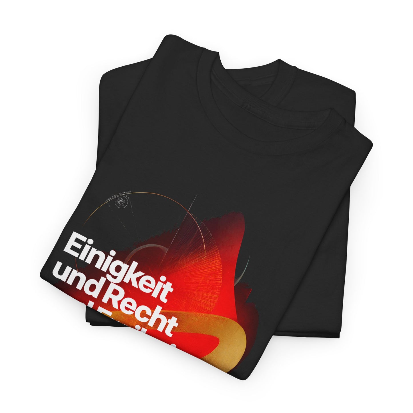 Unisex-T-Shirt aus Baumwolle - Einigkeit und Recht und Freiheit