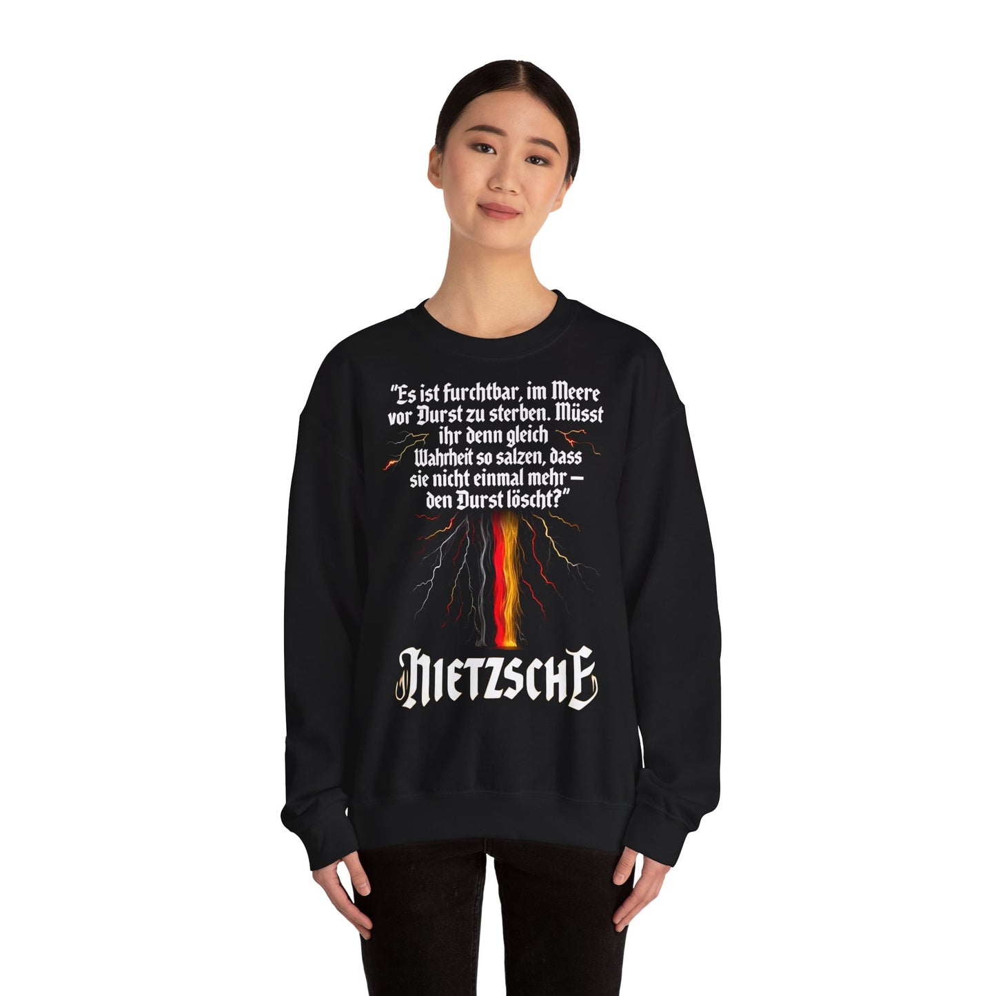 Unisex Heavy Blend™ Rundhals-Sweatshirt - Friedrich Nietzsche | Wahrheit
