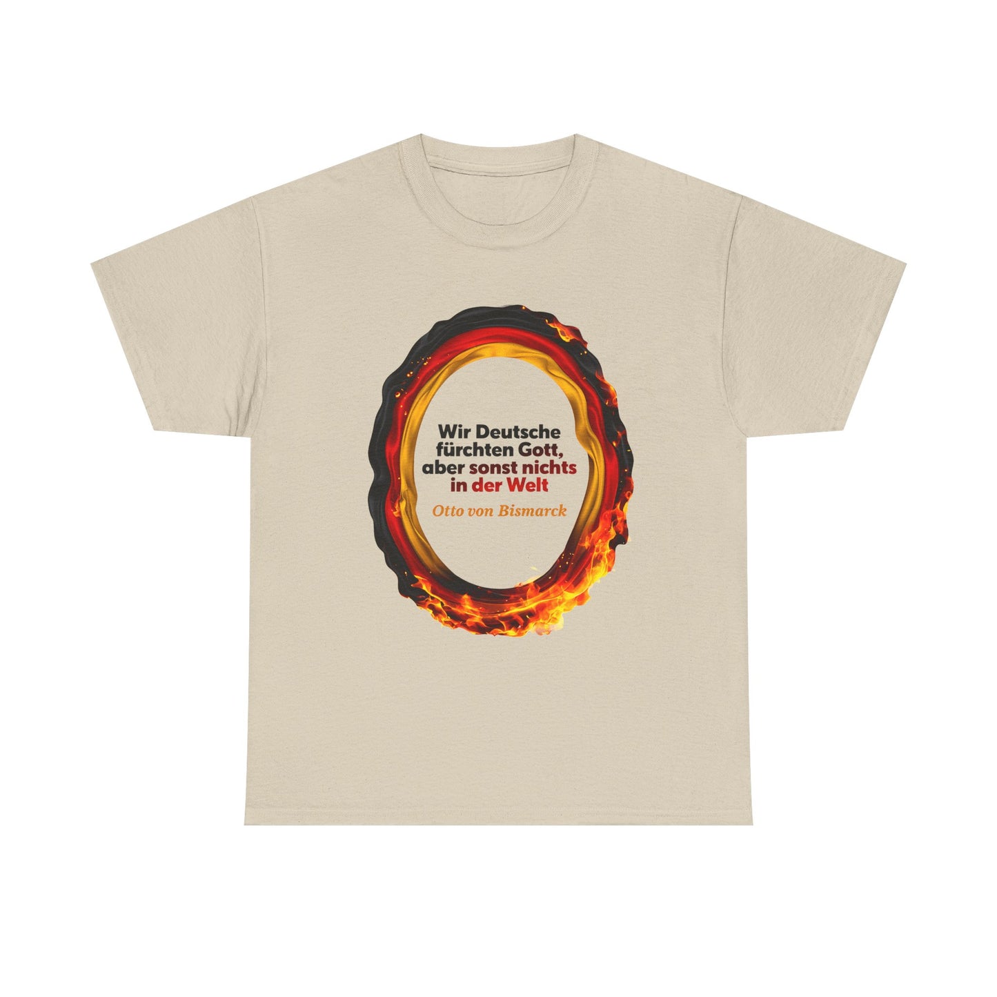 Unisex-T-Shirt aus Baumwolle - Otto von Bismarck | Zitat