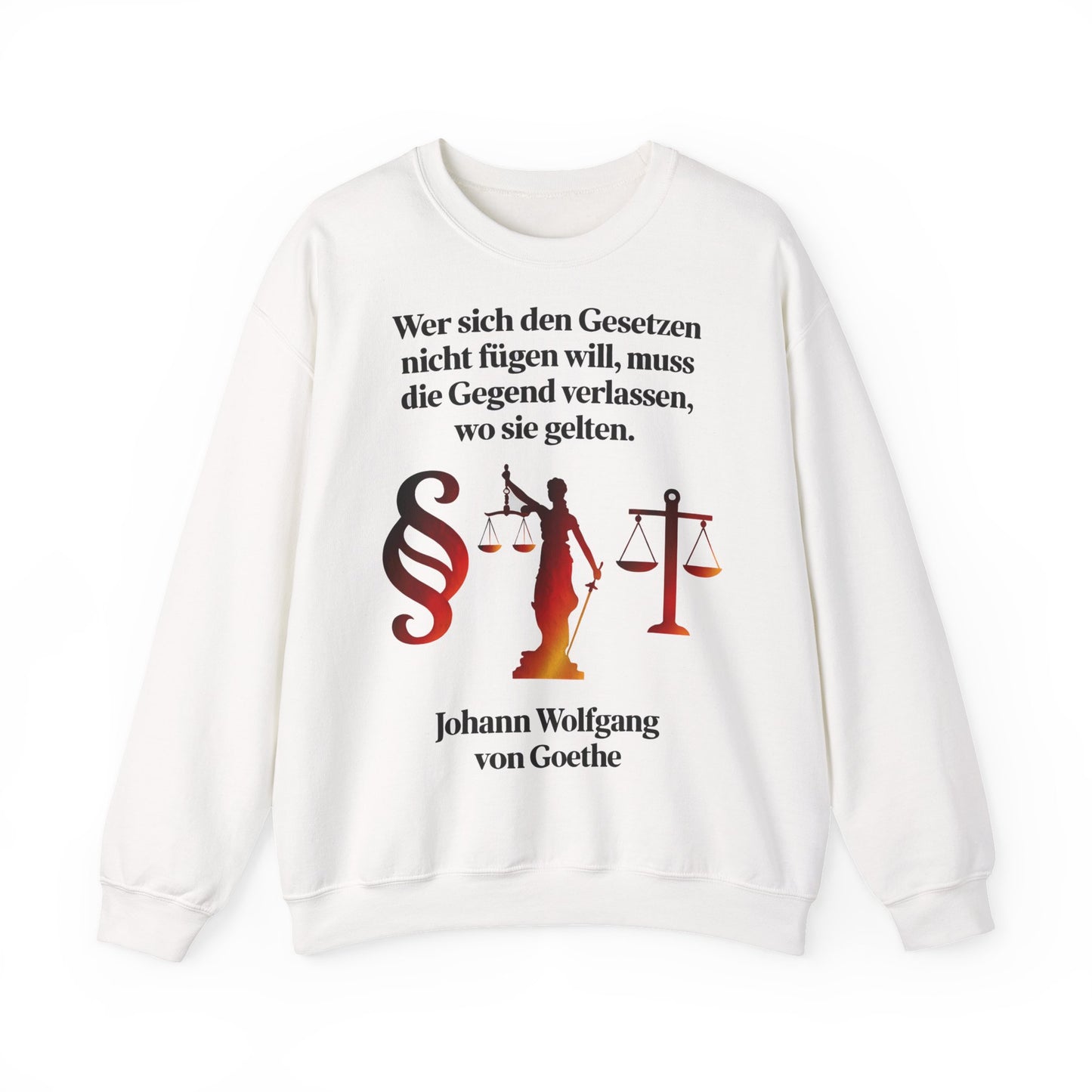 Unisex Heavy Blend™ Rundhals-Sweatshirt - Johann Wolfgang von Goethe | Gesetze