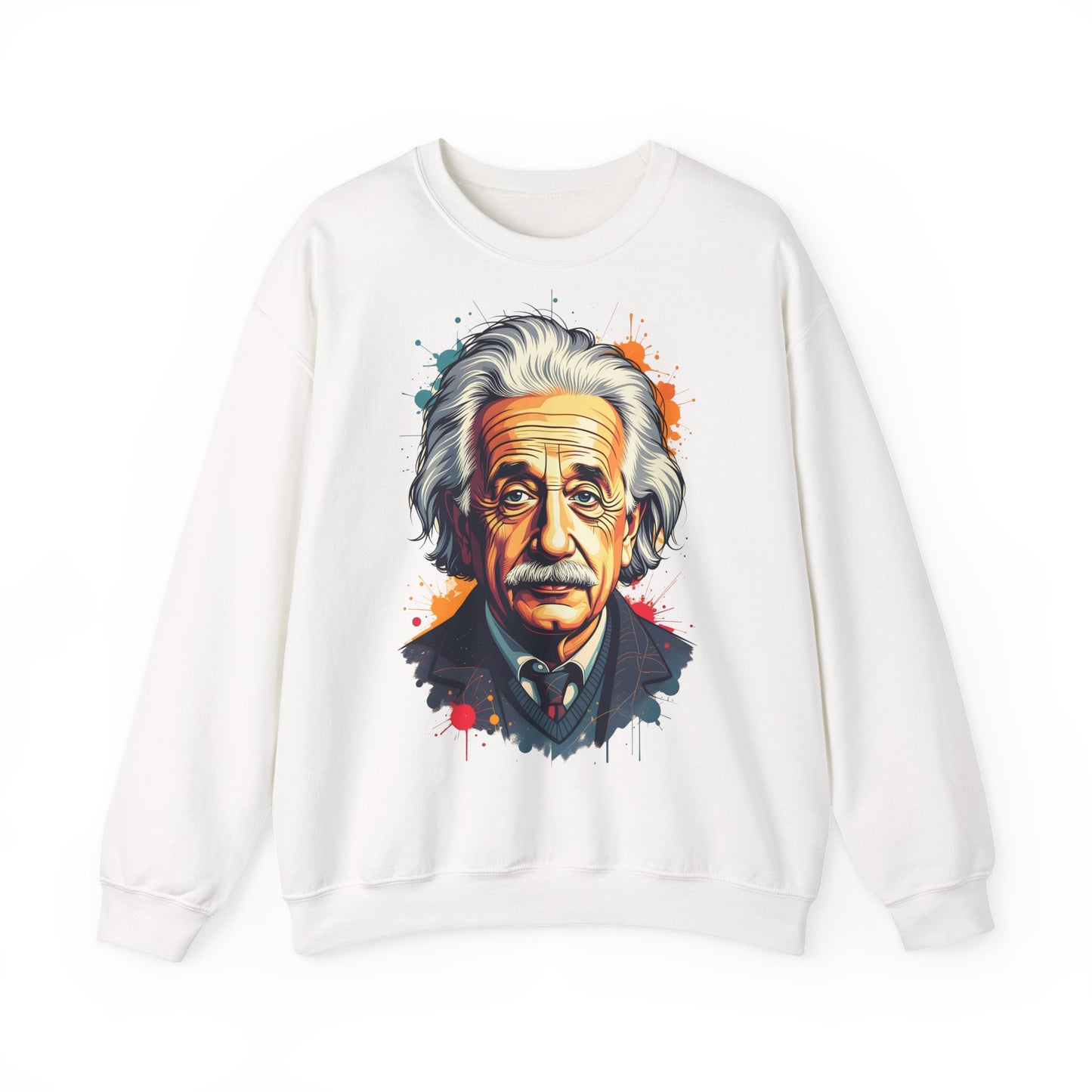 Unisex Heavy Blend™ Rundhals-Sweatshirt - Albert Einstein | Silhouette