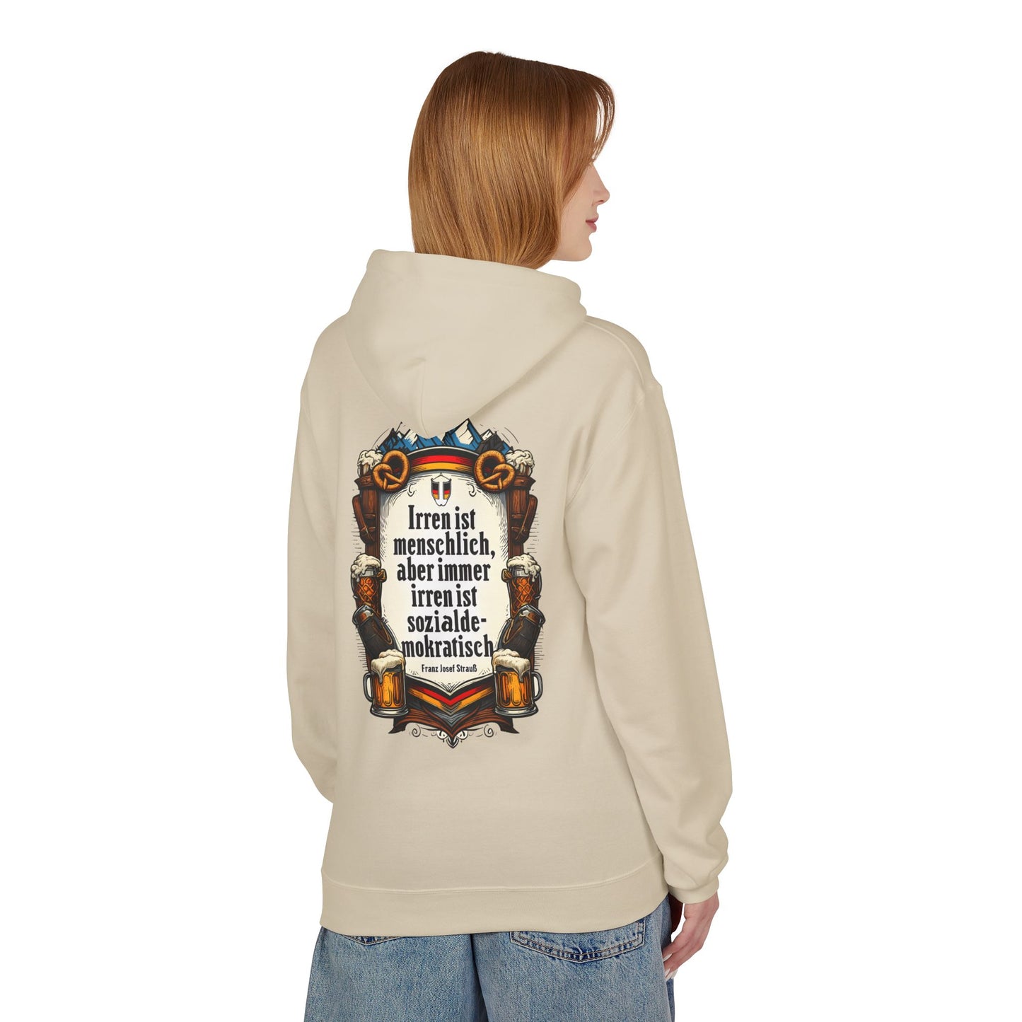 Hoodie Sweatshirt | Franz Josef Strauß - Irren ist menschlich