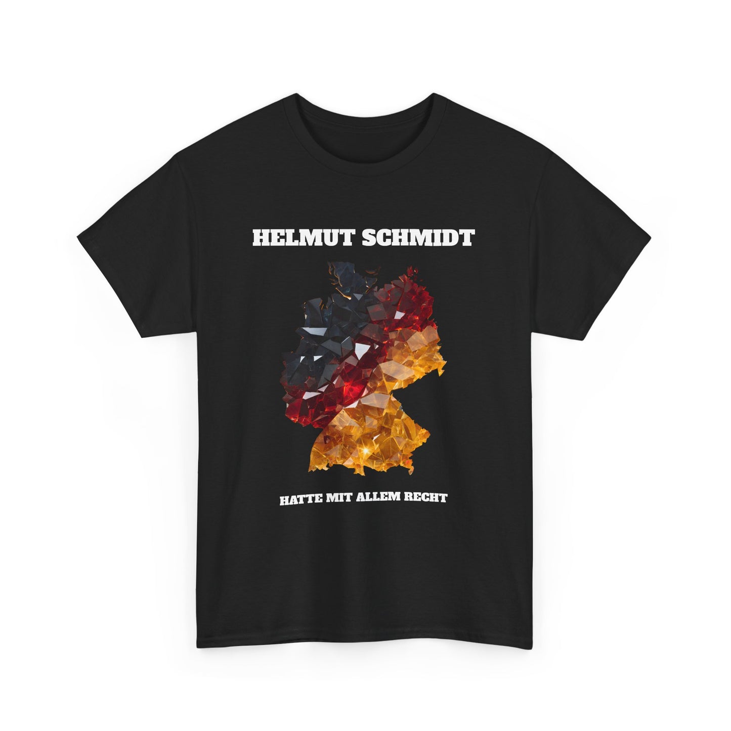 Unisex-T-Shirt aus Baumwolle - Helmut Schmidt Spruch