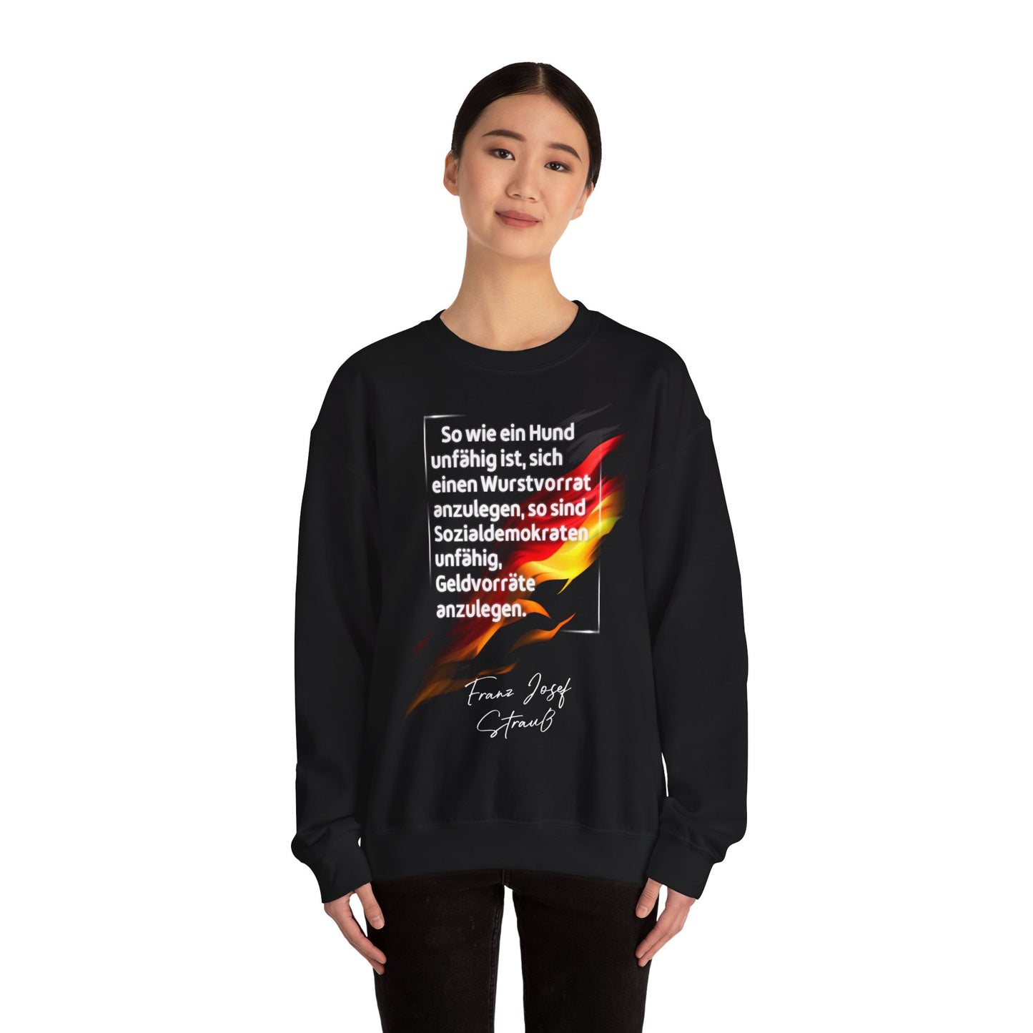 Unisex Heavy Blend™ Rundhals-Sweatshirt - Franz Josef Strauß | Wurstvorrat