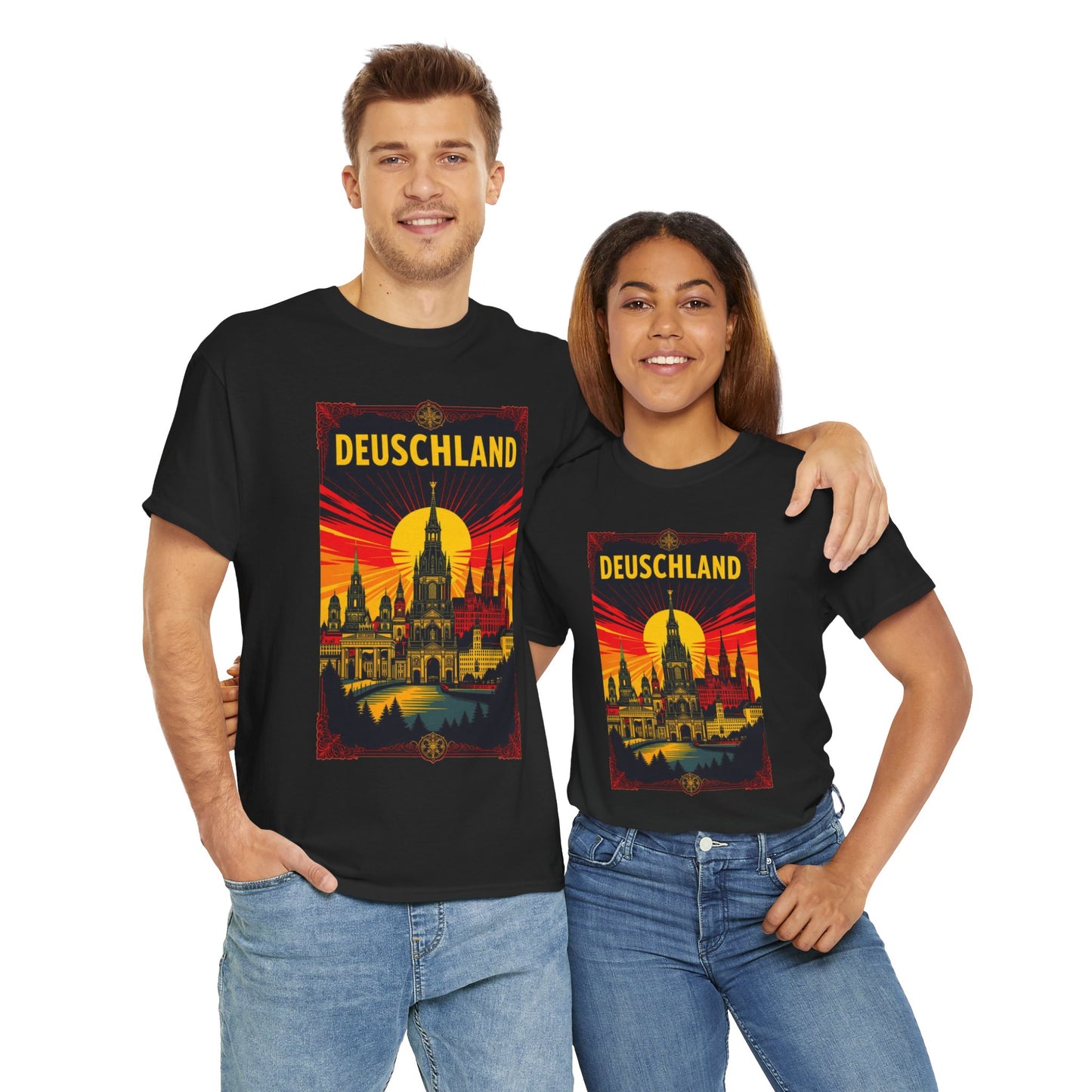 Unisex-T-Shirt aus Baumwolle - Deutschland II