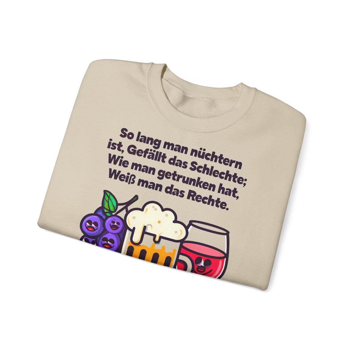 Unisex Heavy Blend™ Rundhals-Sweatshirt - Johann Wolfgang von Goethe | Trinkspruch