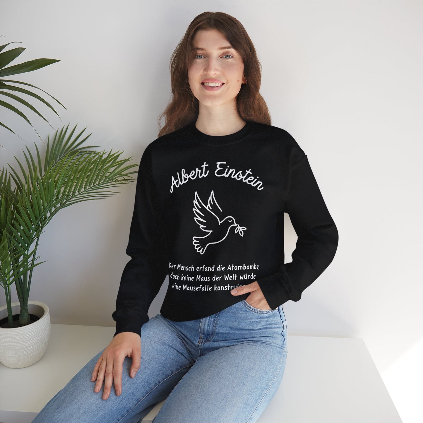 Unisex Heavy Blend™ Rundhals-Sweatshirt - Albert Einstein | Mausefalle