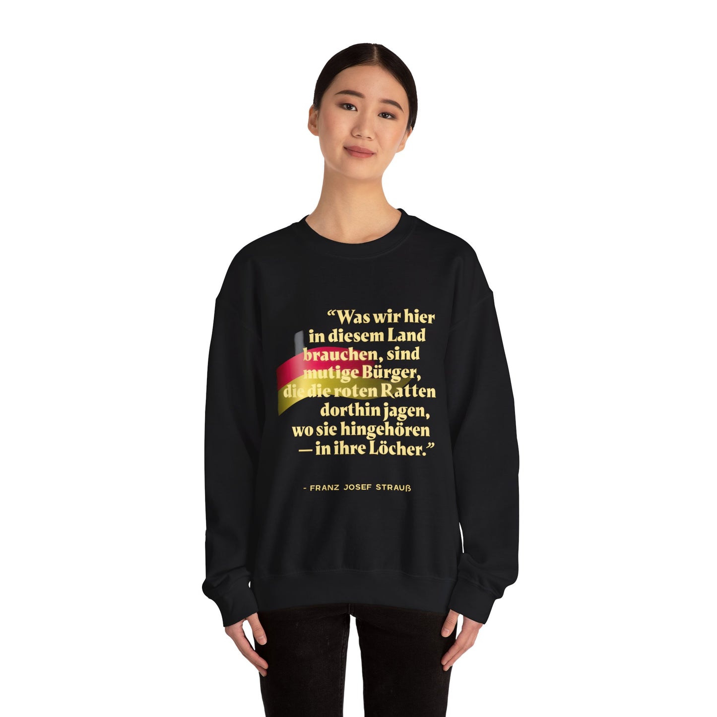 Unisex Heavy Blend™ Rundhals-Sweatshirt - Franz Josef Strauß | Mutige Bürger