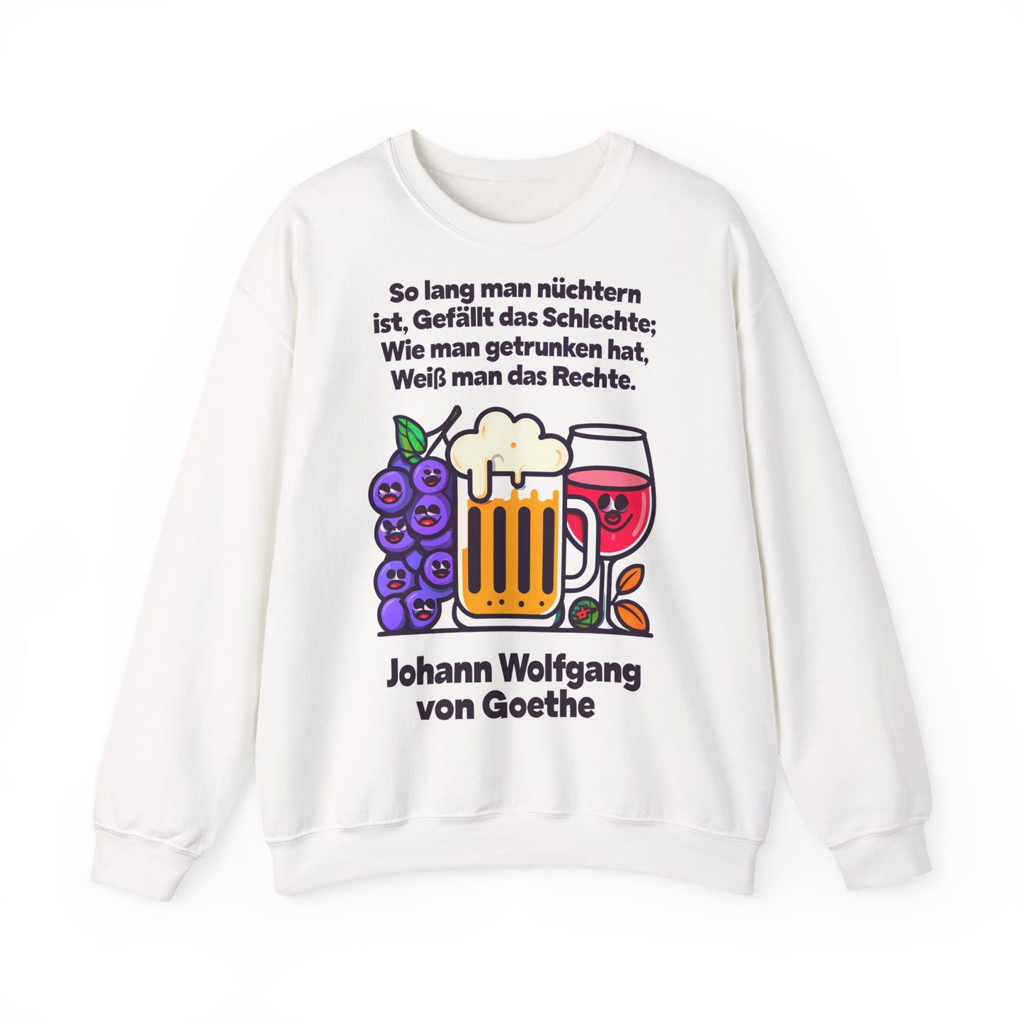 Unisex Heavy Blend™ Rundhals-Sweatshirt - Johann Wolfgang von Goethe | Trinkspruch