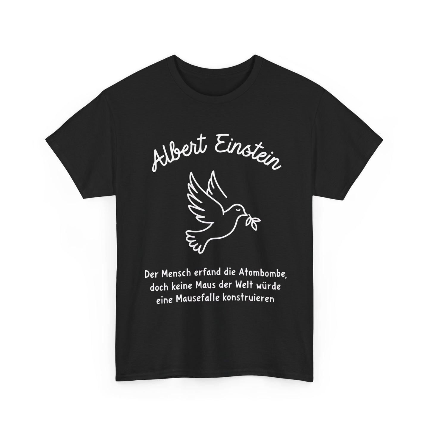 Unisex-T-Shirt aus Baumwolle - Albert Einstein | Mausefalle