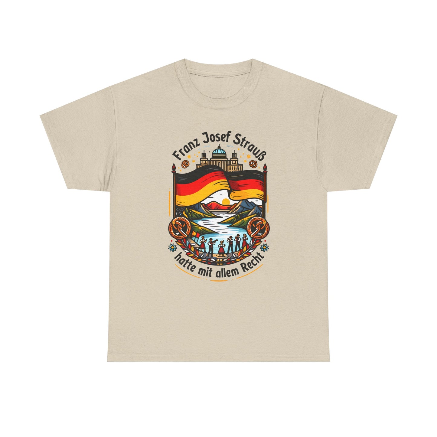 Unisex-T-Shirt aus Baumwolle - Franz Josef Strauß